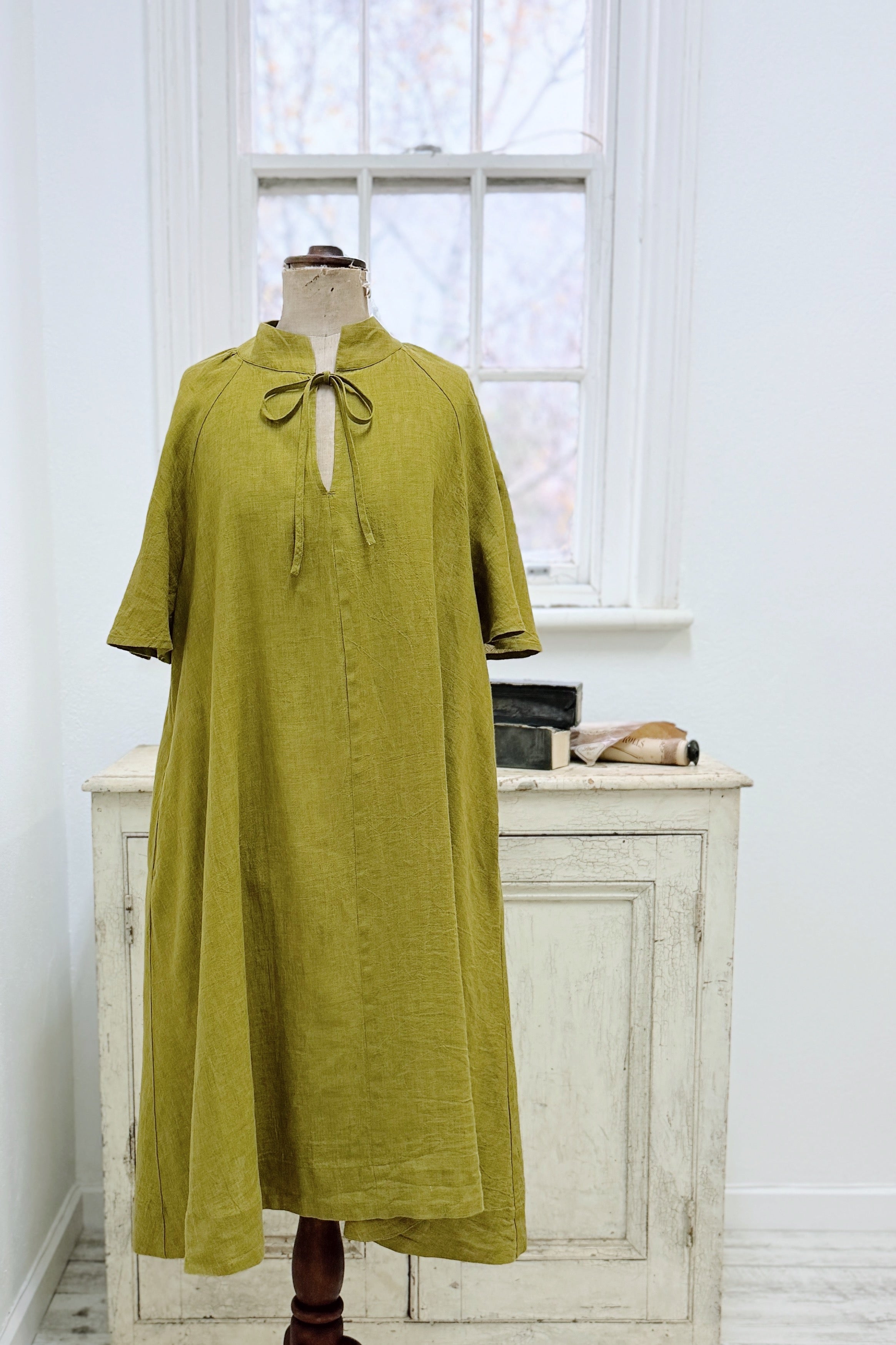 PS | Gaynor Dress | Antique Moss | XS