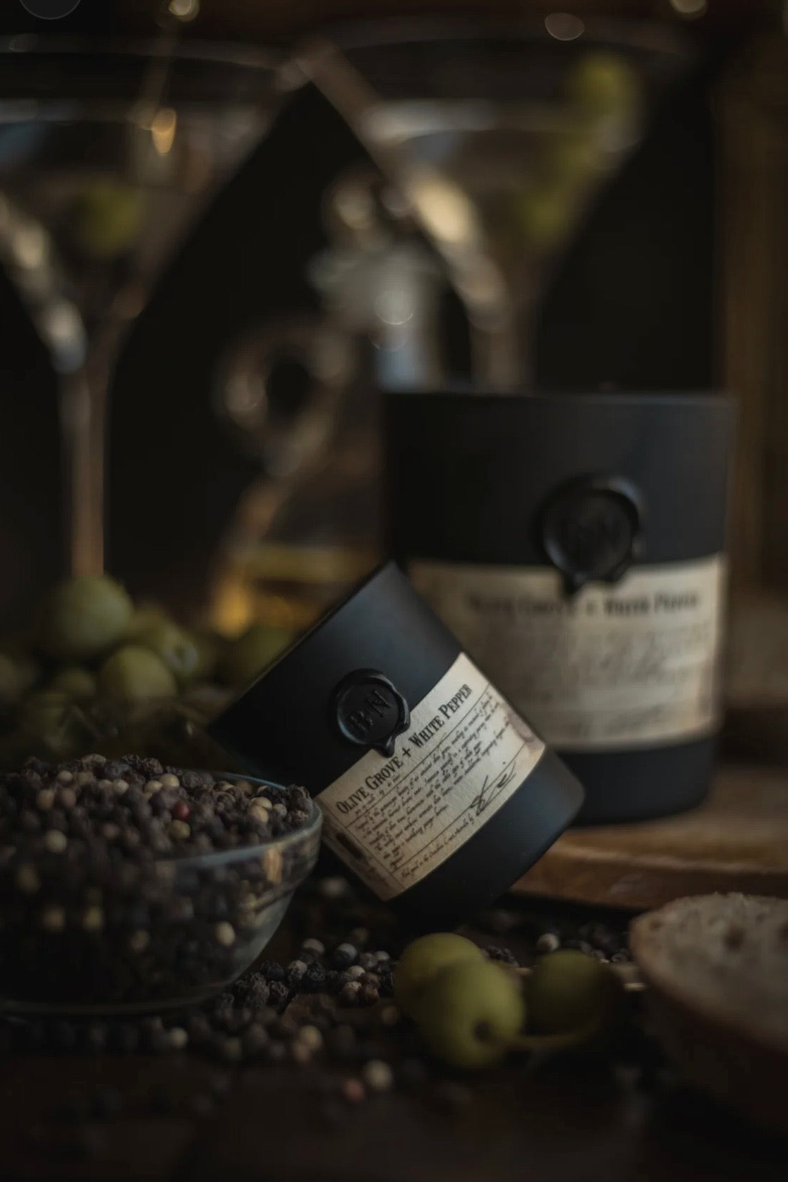 Blanc & Nero | Olive Grove & White Pepper Candle