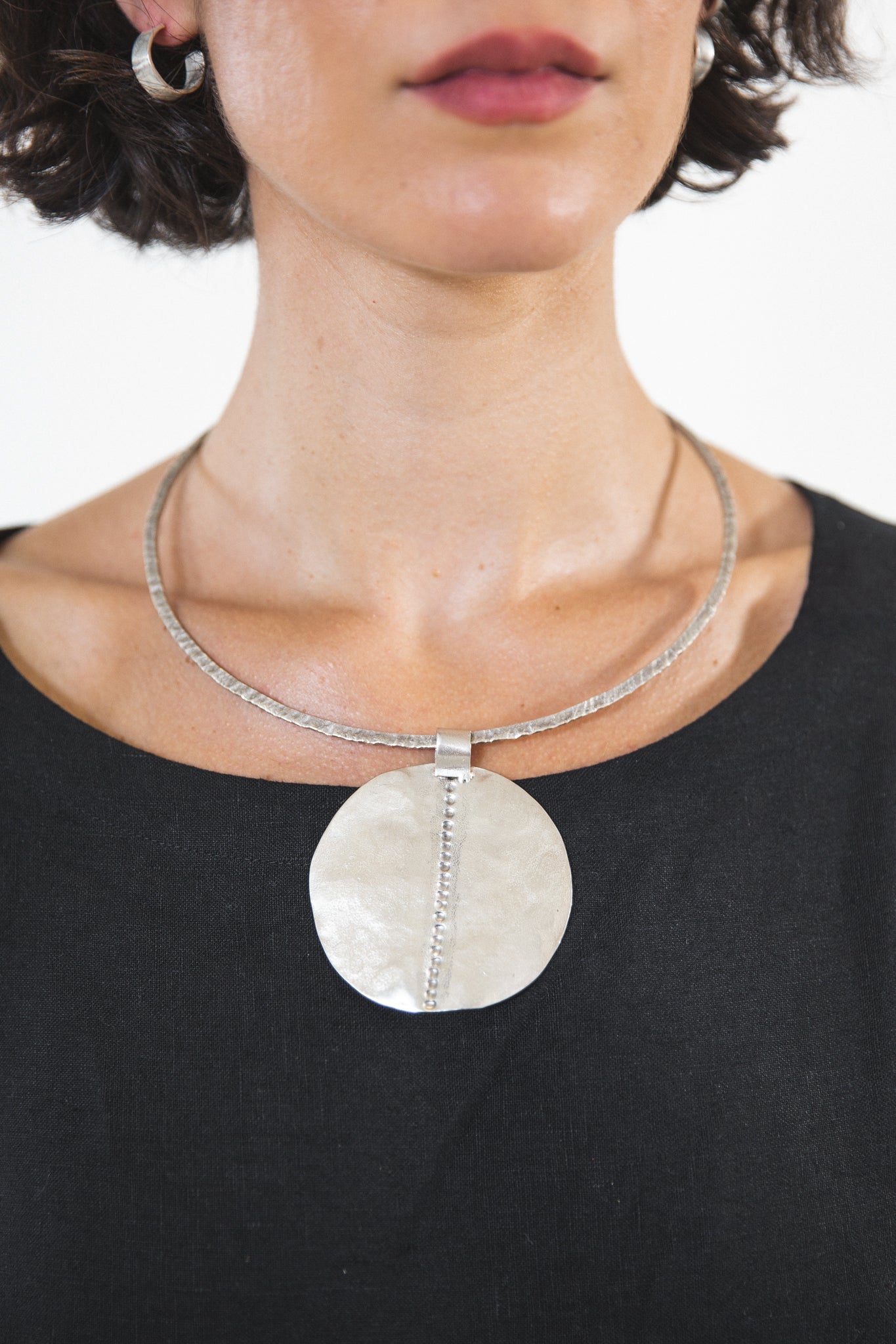 EWA Tribal | Ihu Pendant & Choker | Silver