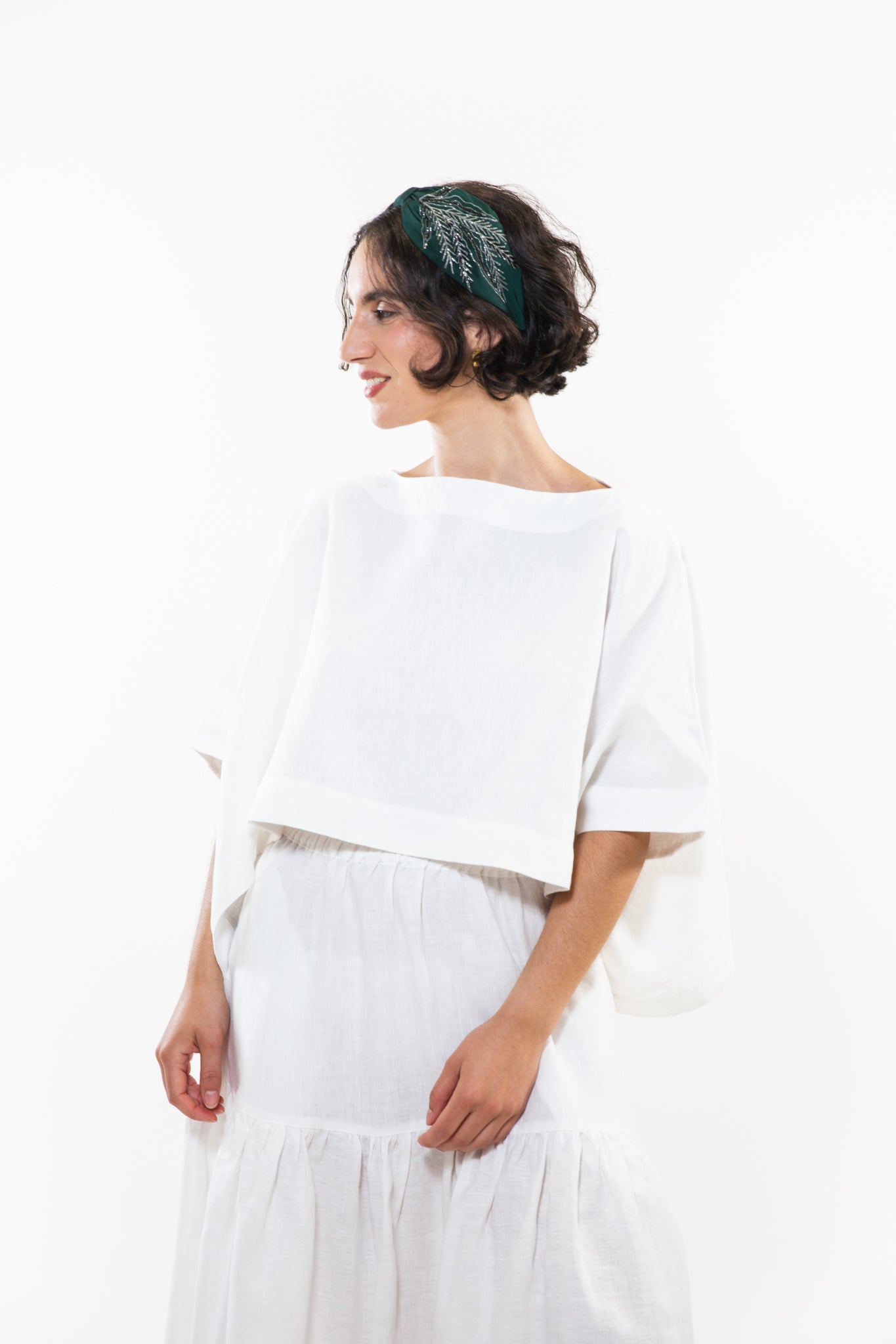 Hard Embroidered Headband | Junie