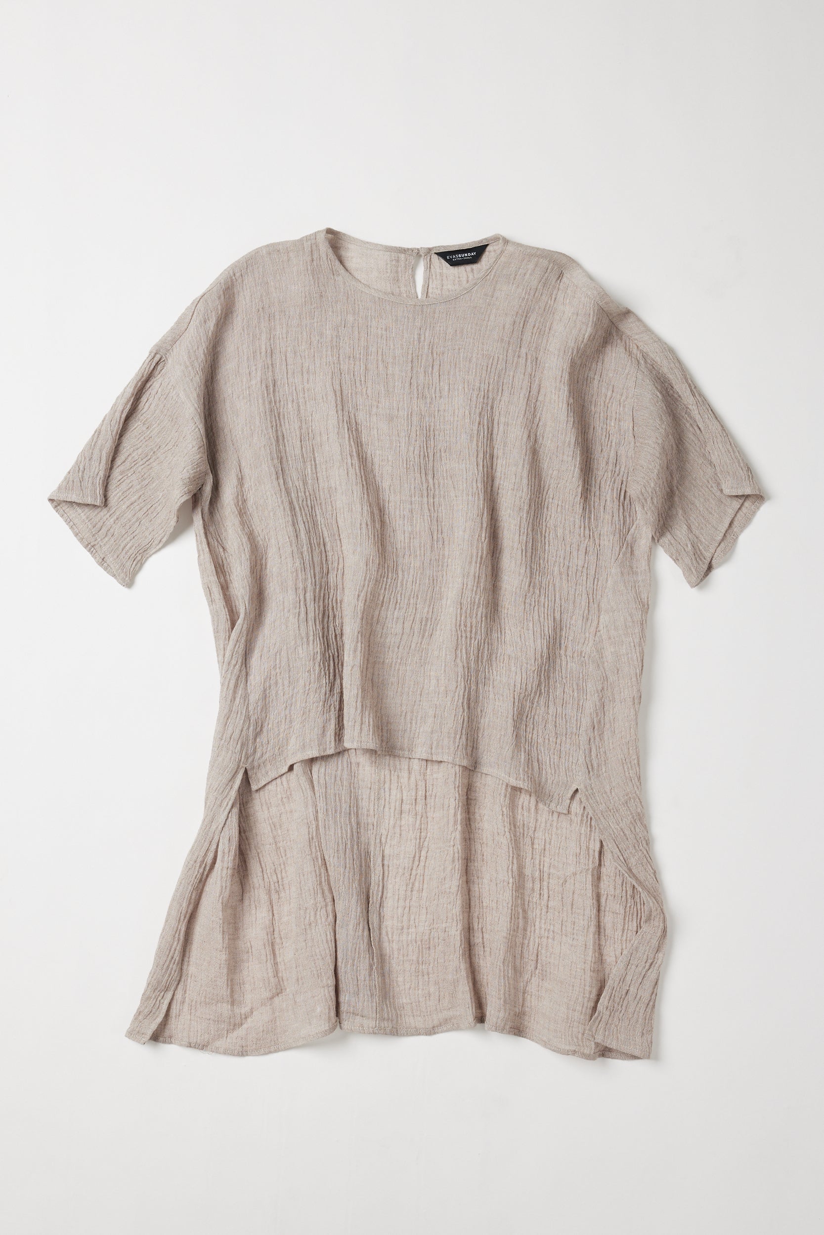 Lanie Relaxed Top | Stone Gauze