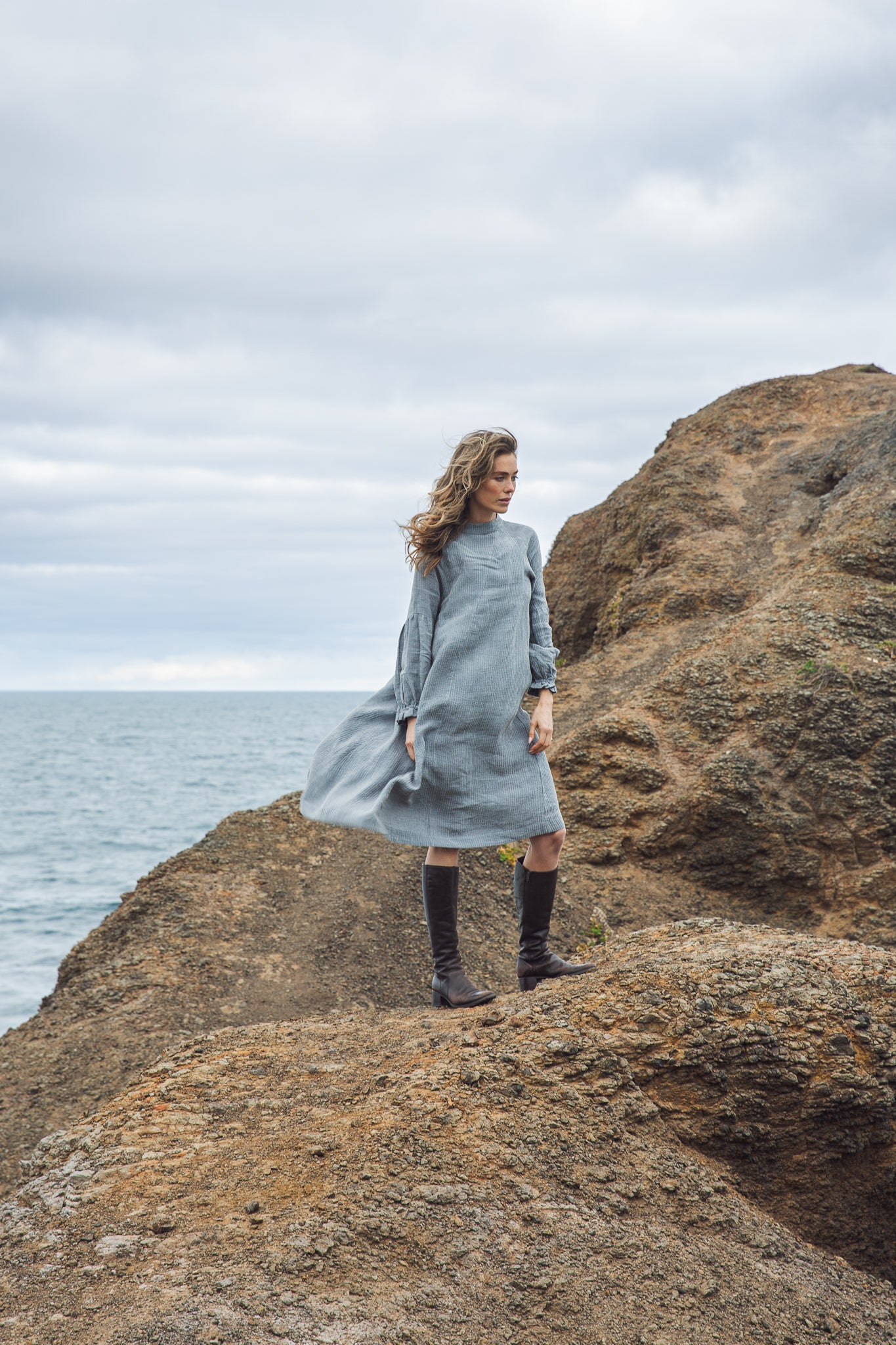 Leonie Dress | Dutch Blue Stripe