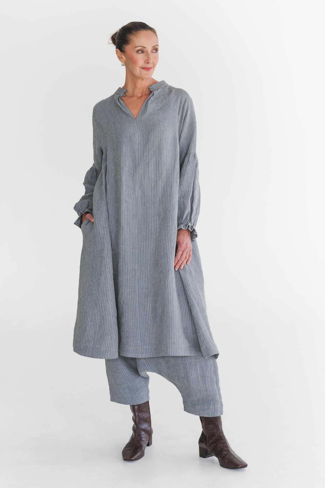 Leonie Dress | Dutch Blue Stripe