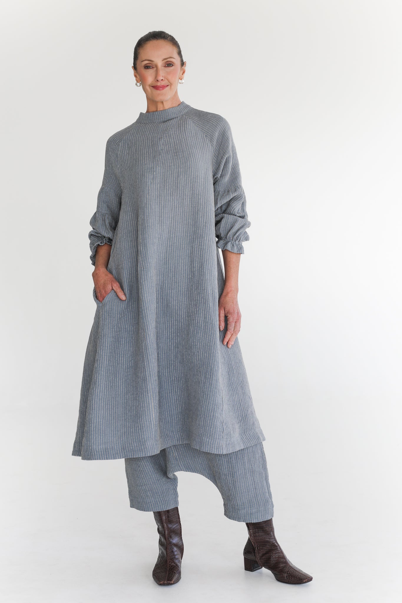 Leonie Dress | Dutch Blue Stripe