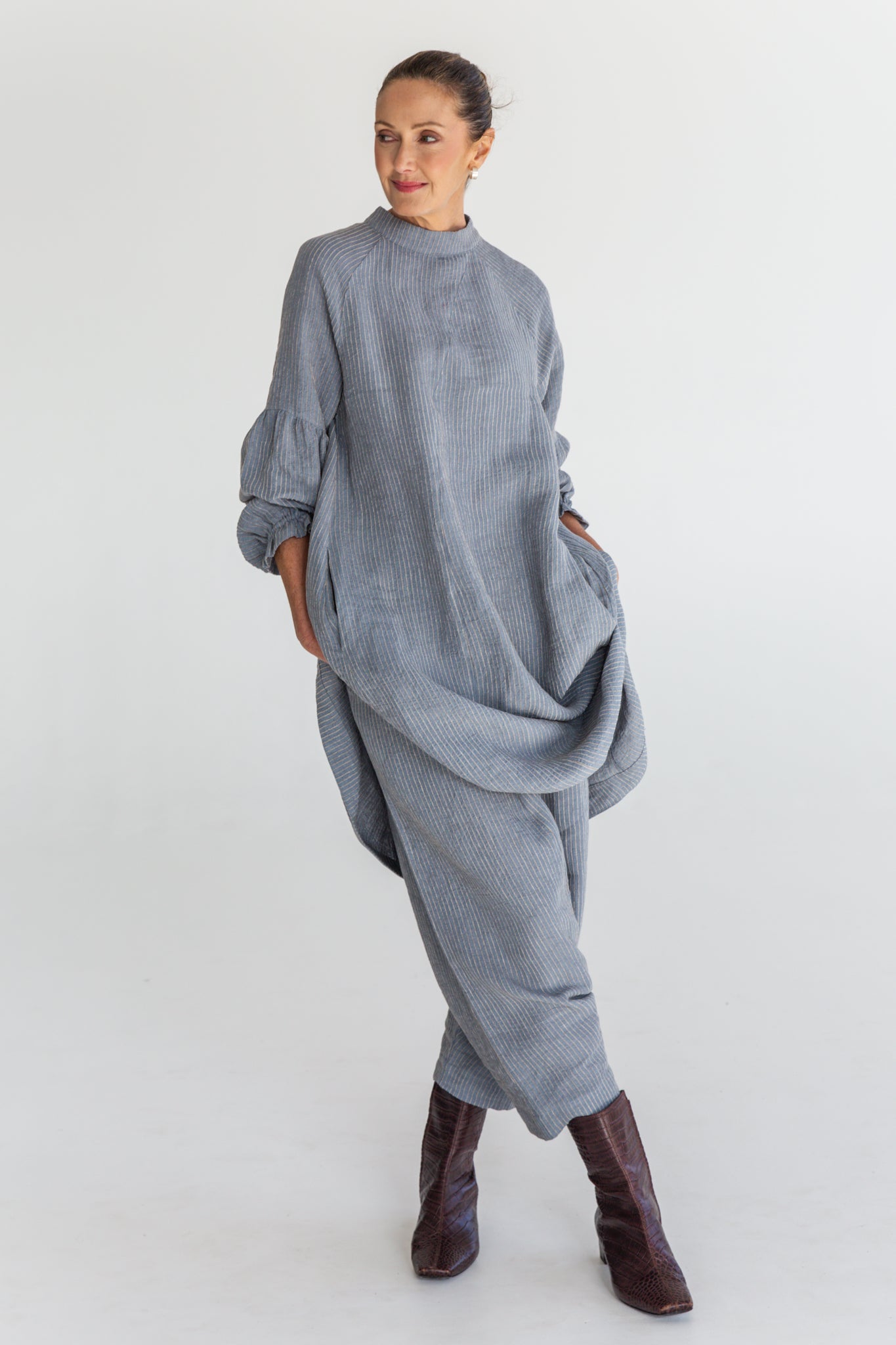 Leonie Dress | Dutch Blue Stripe