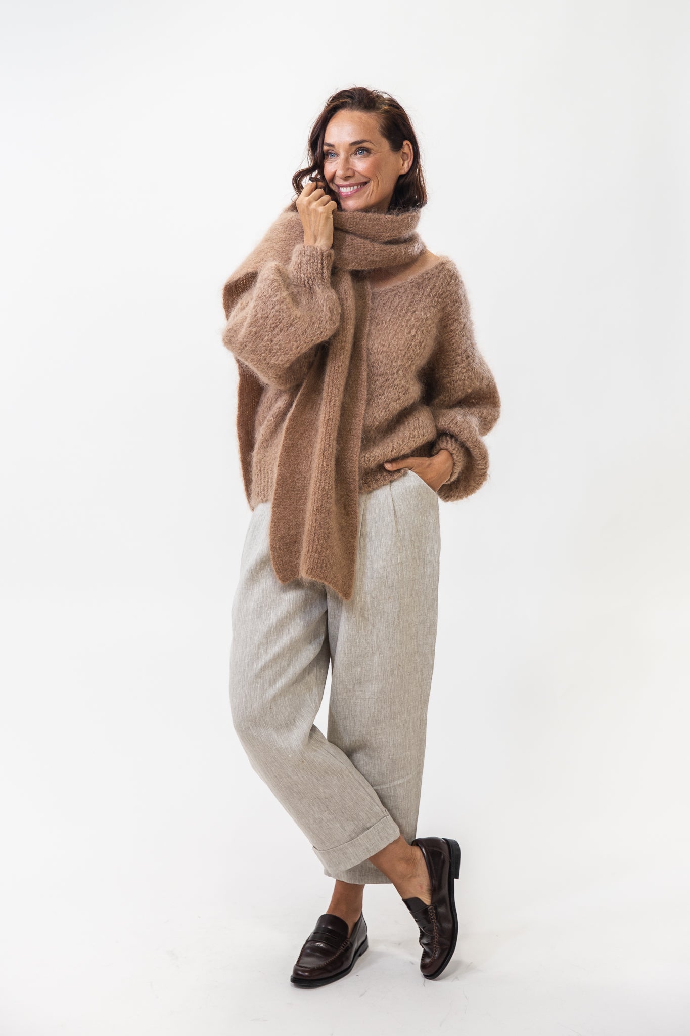 Lisa Scarf | Medium Brown