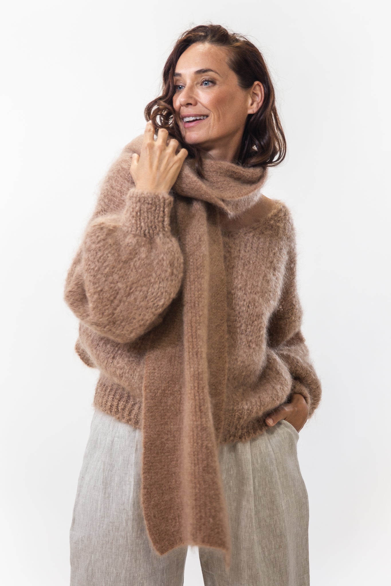 Lisa Scarf | Medium Brown