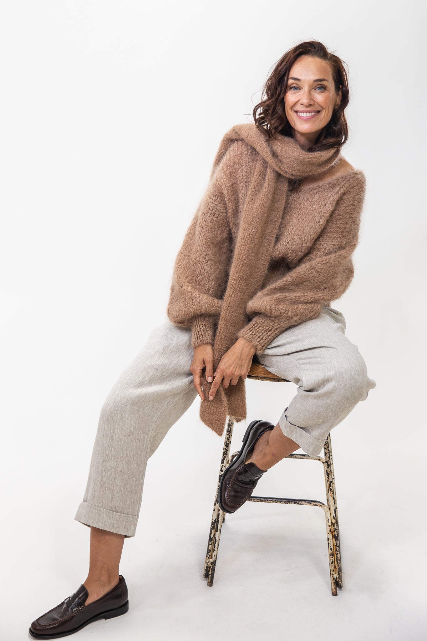 Lisa Scarf | Medium Brown