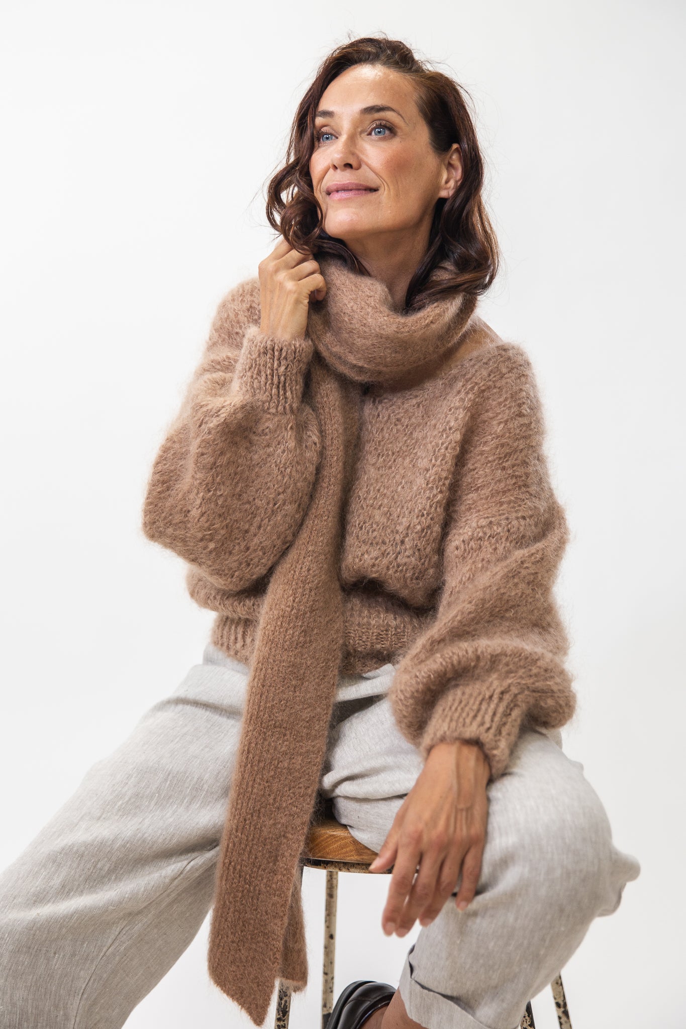 Lisa Scarf | Medium Brown