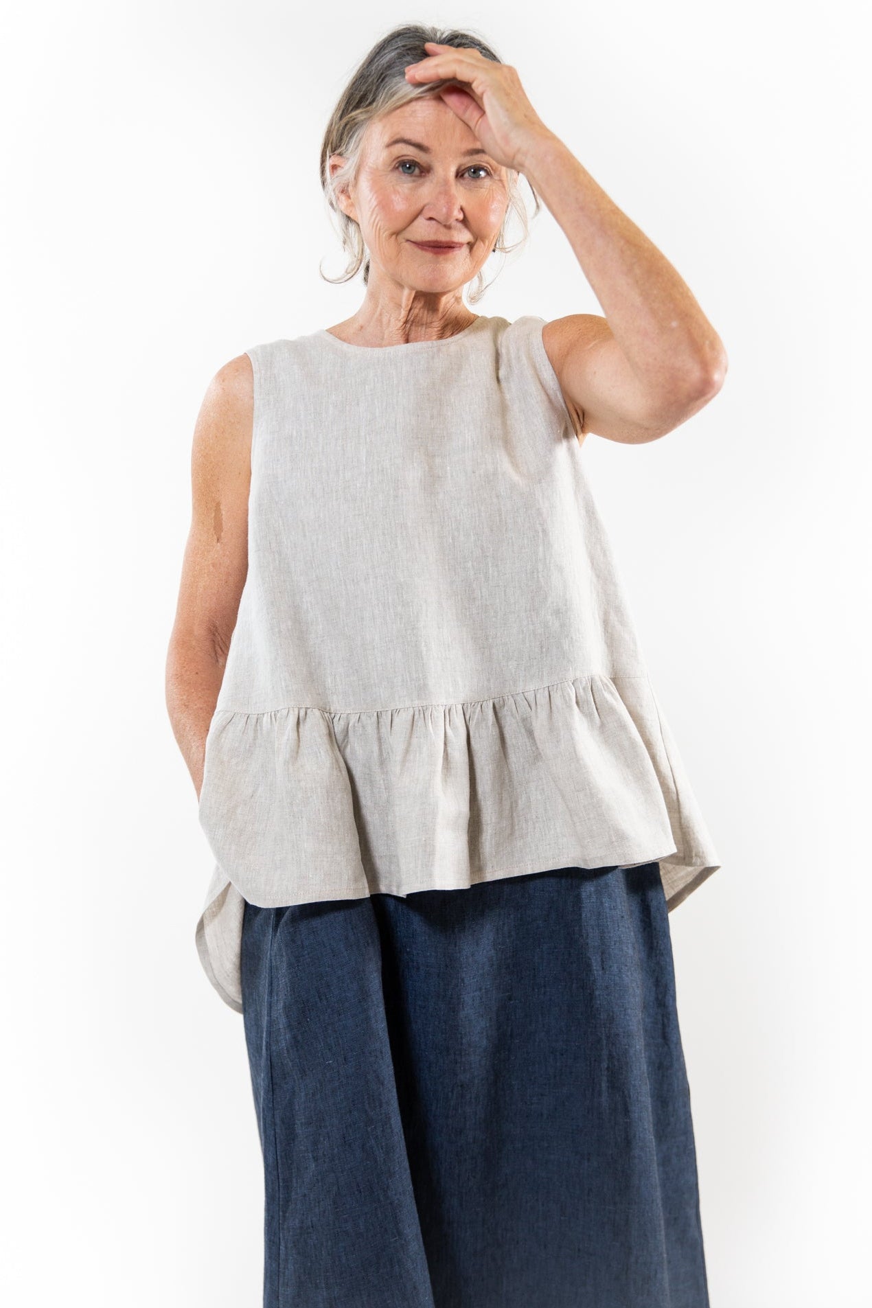 Mao Trapeze Top | Neutral