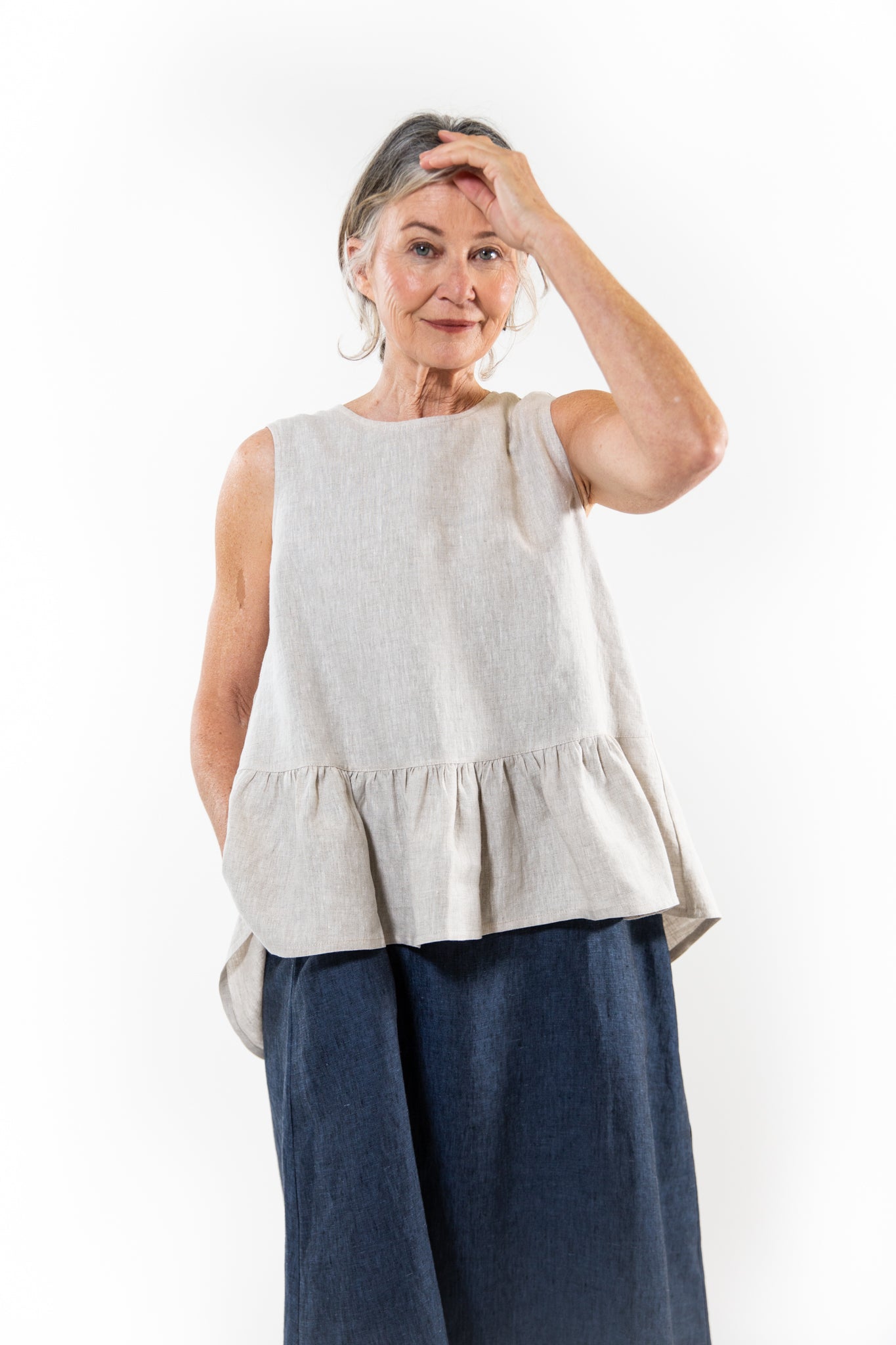 Mao Trapeze Top | Neutral