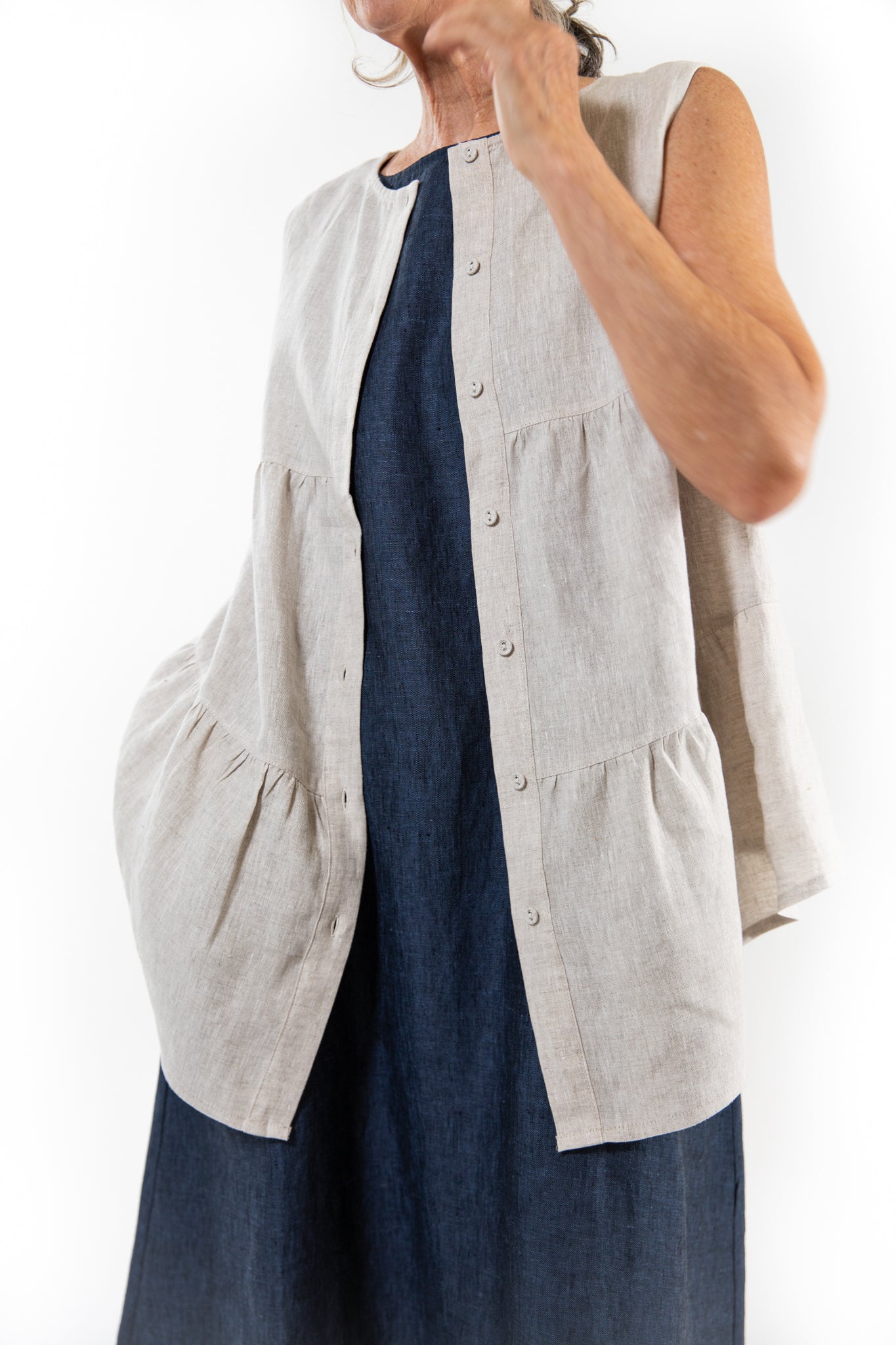 Mao Trapeze Top | Neutral