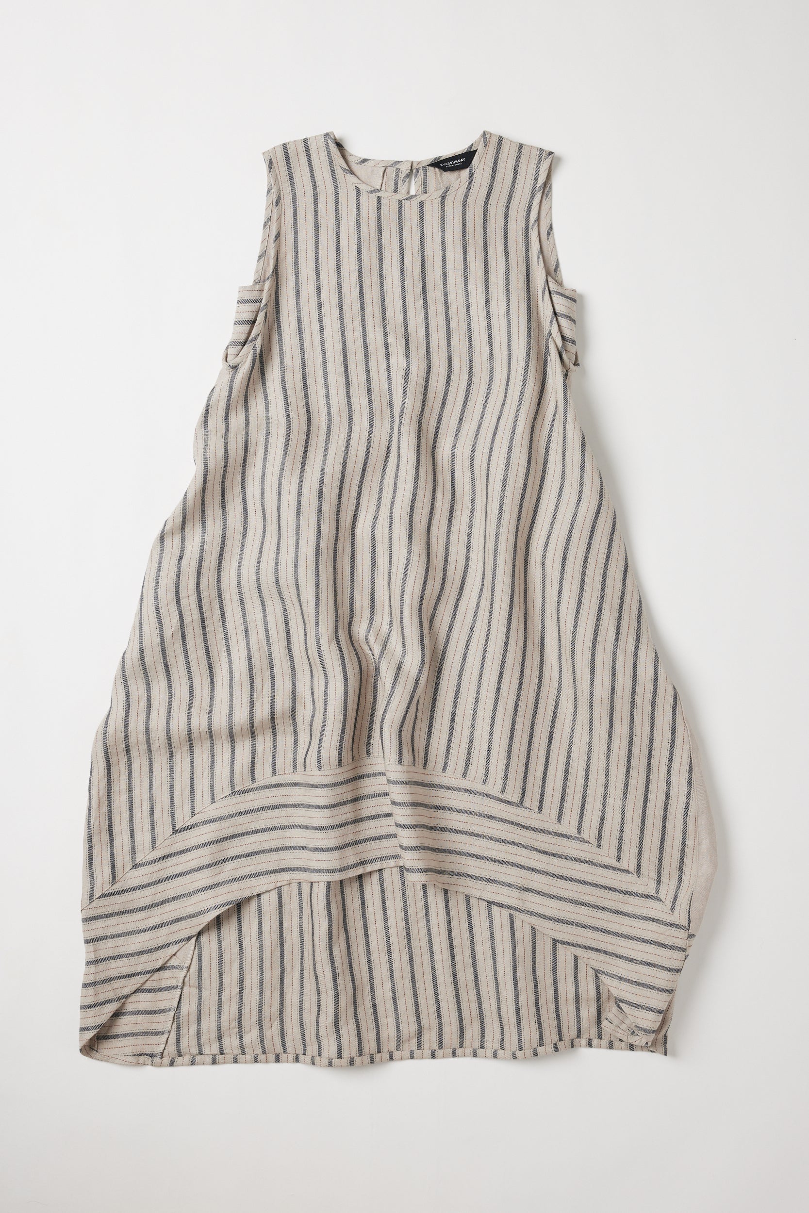 Mia Midi Dress | Navy Stripe