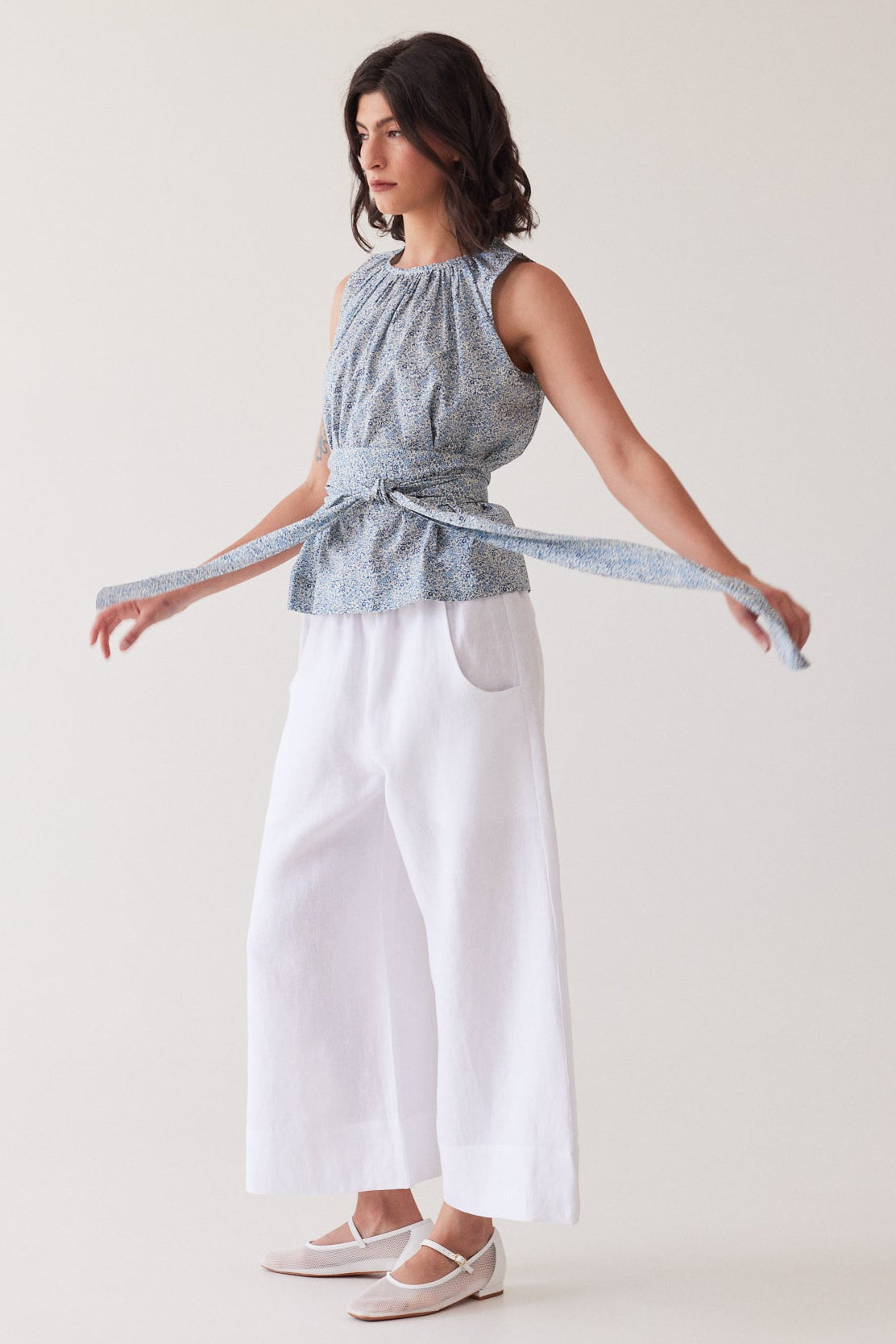 Oliver Pull On Pant | White