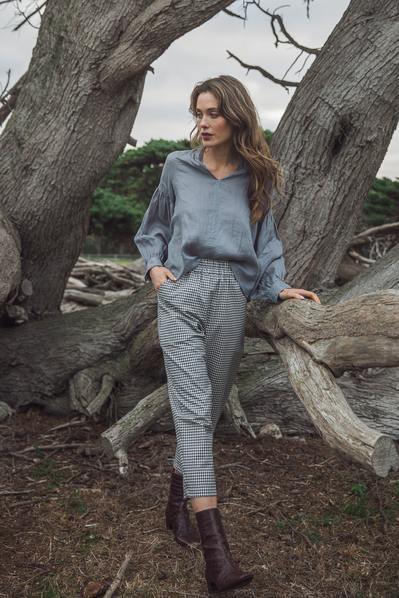 Monroe Capri | Smokey Blue