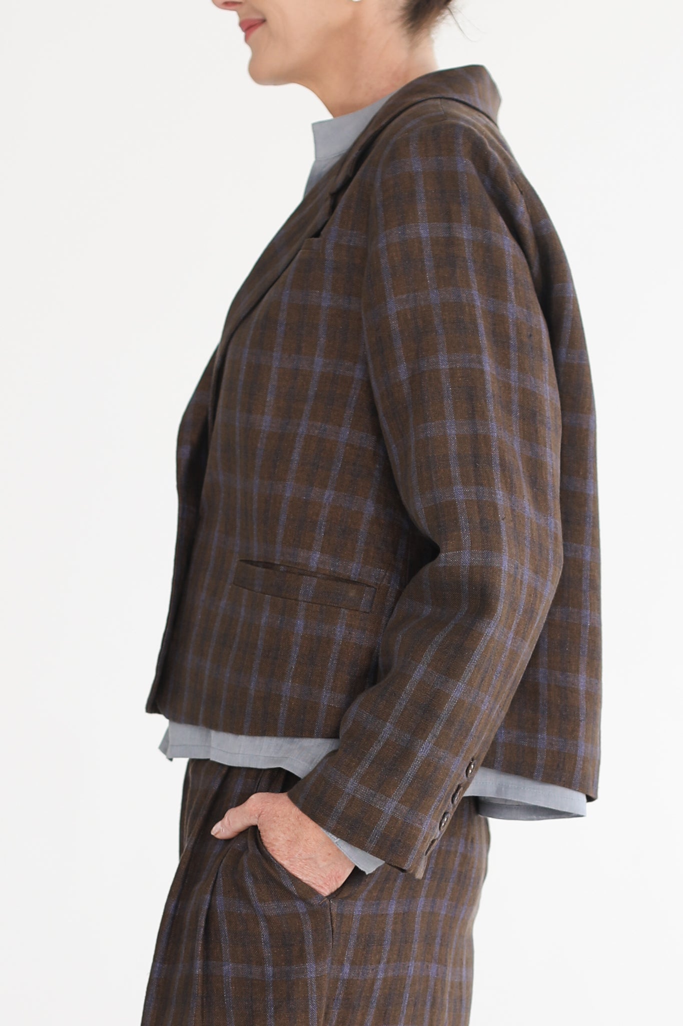 Monty Blazer | Cocoa Plaid