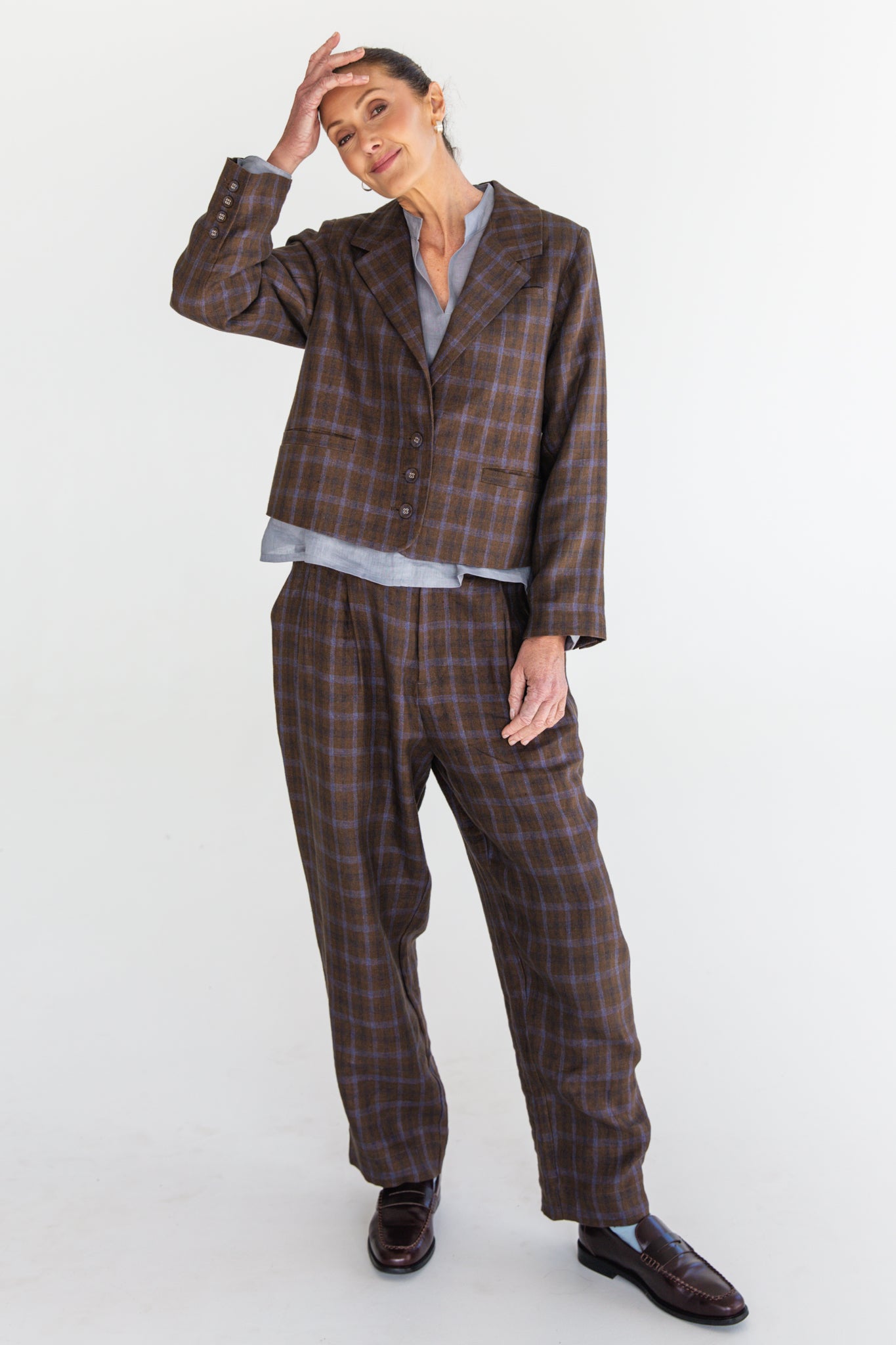 Monty Blazer | Cocoa Plaid
