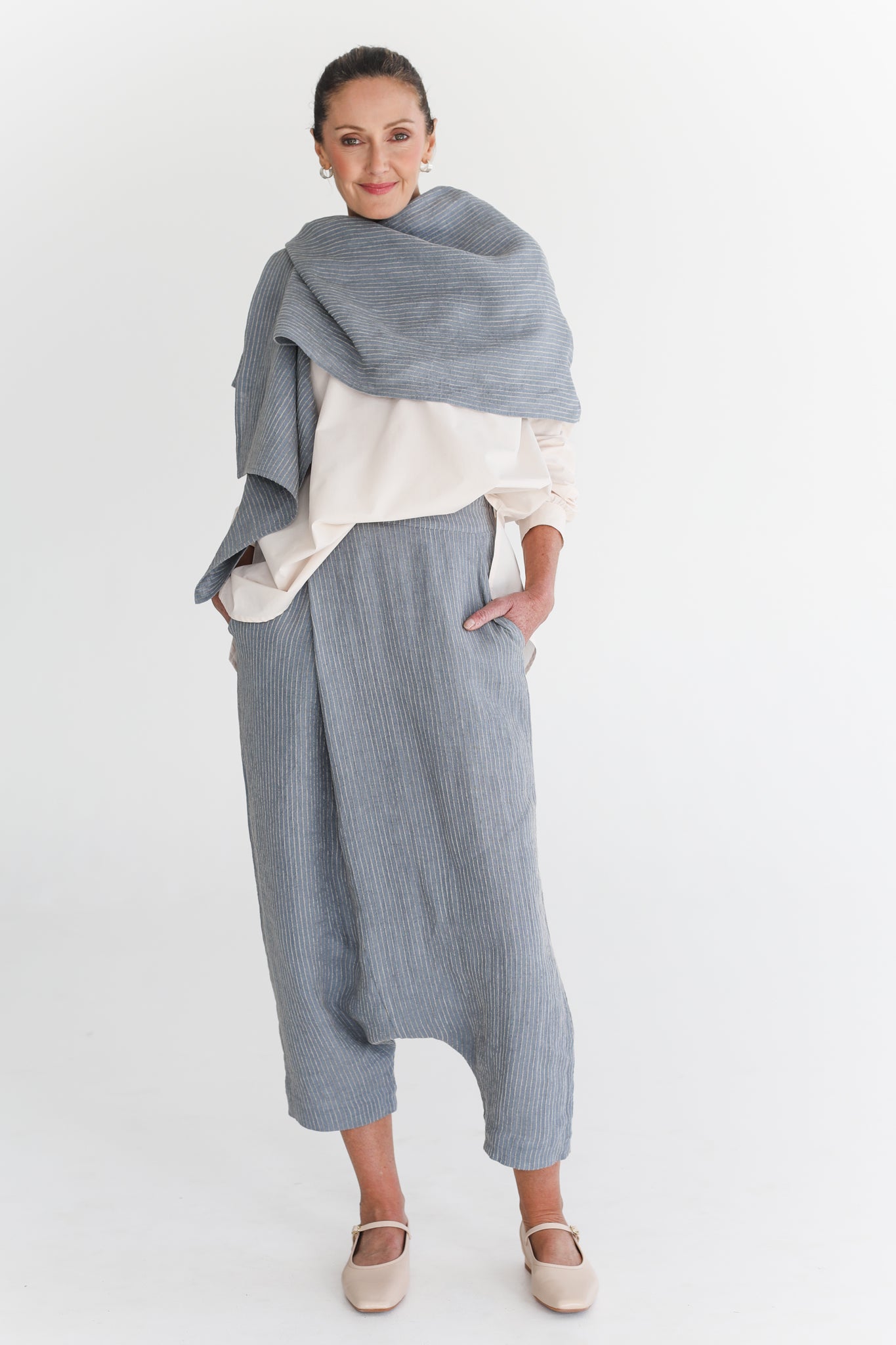 Obi Scarf | Dutch Blue Stripe