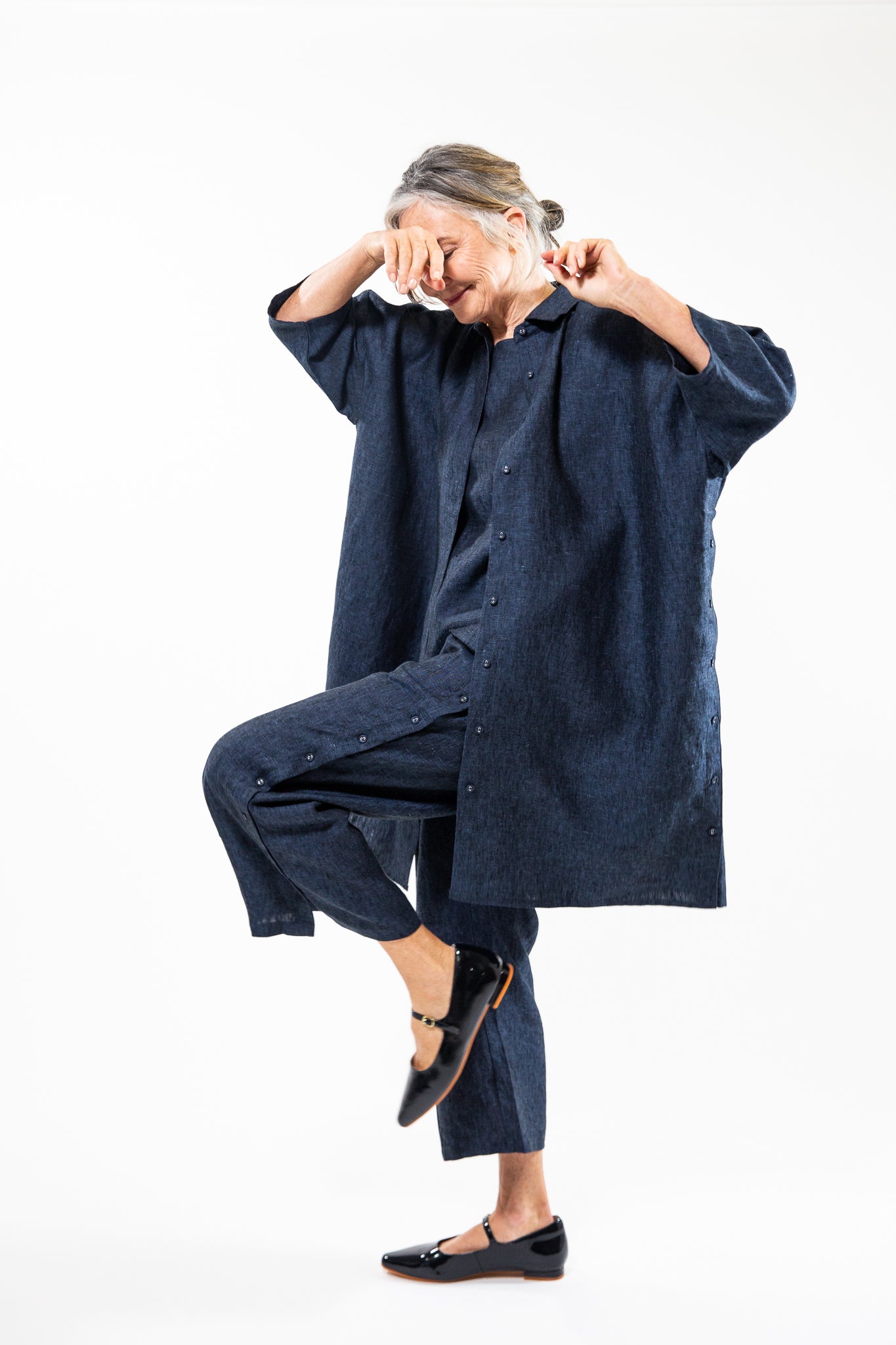 Pippi Shirt Dress | Navy