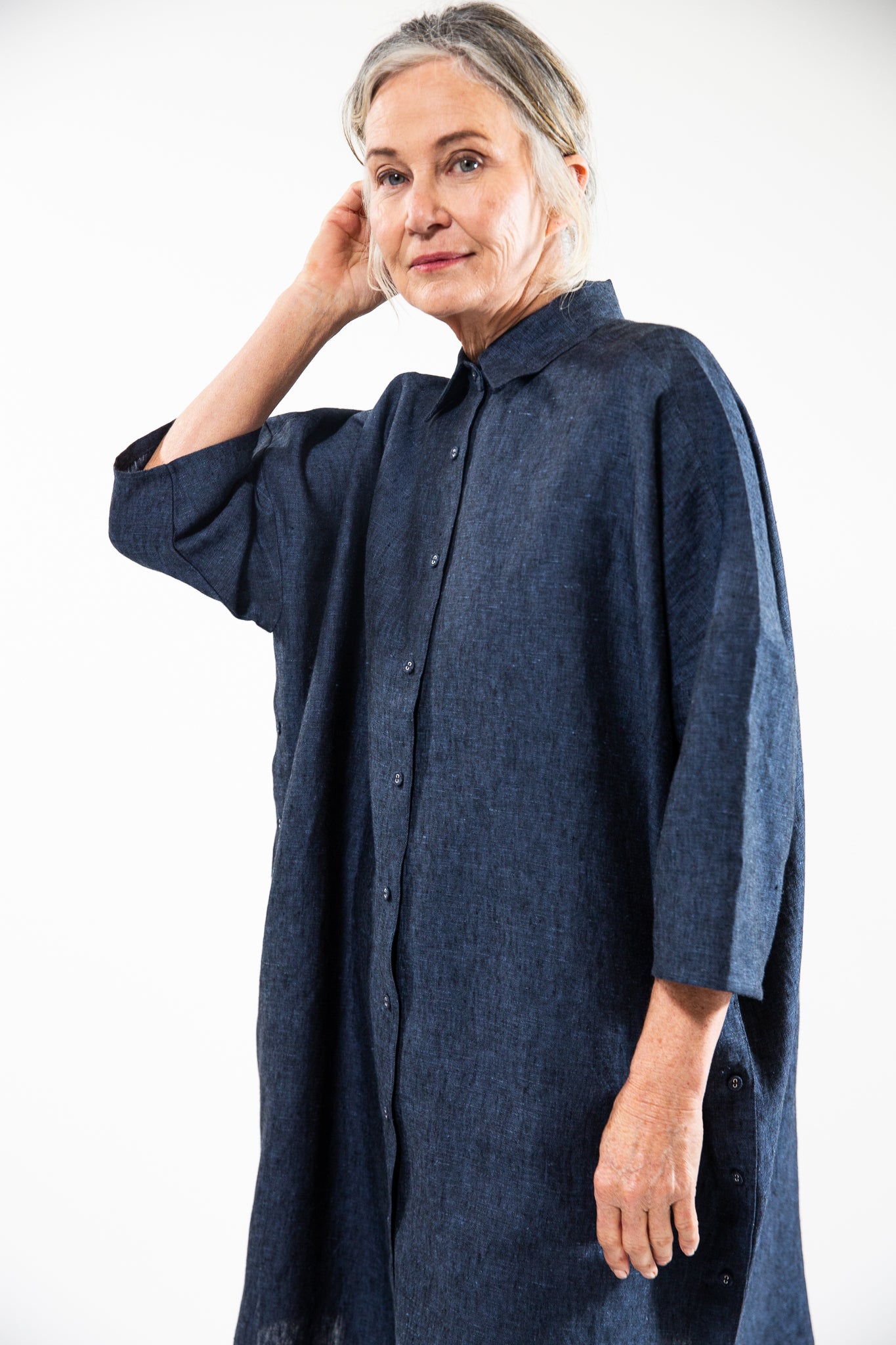 Pippi Shirt Dress | Navy