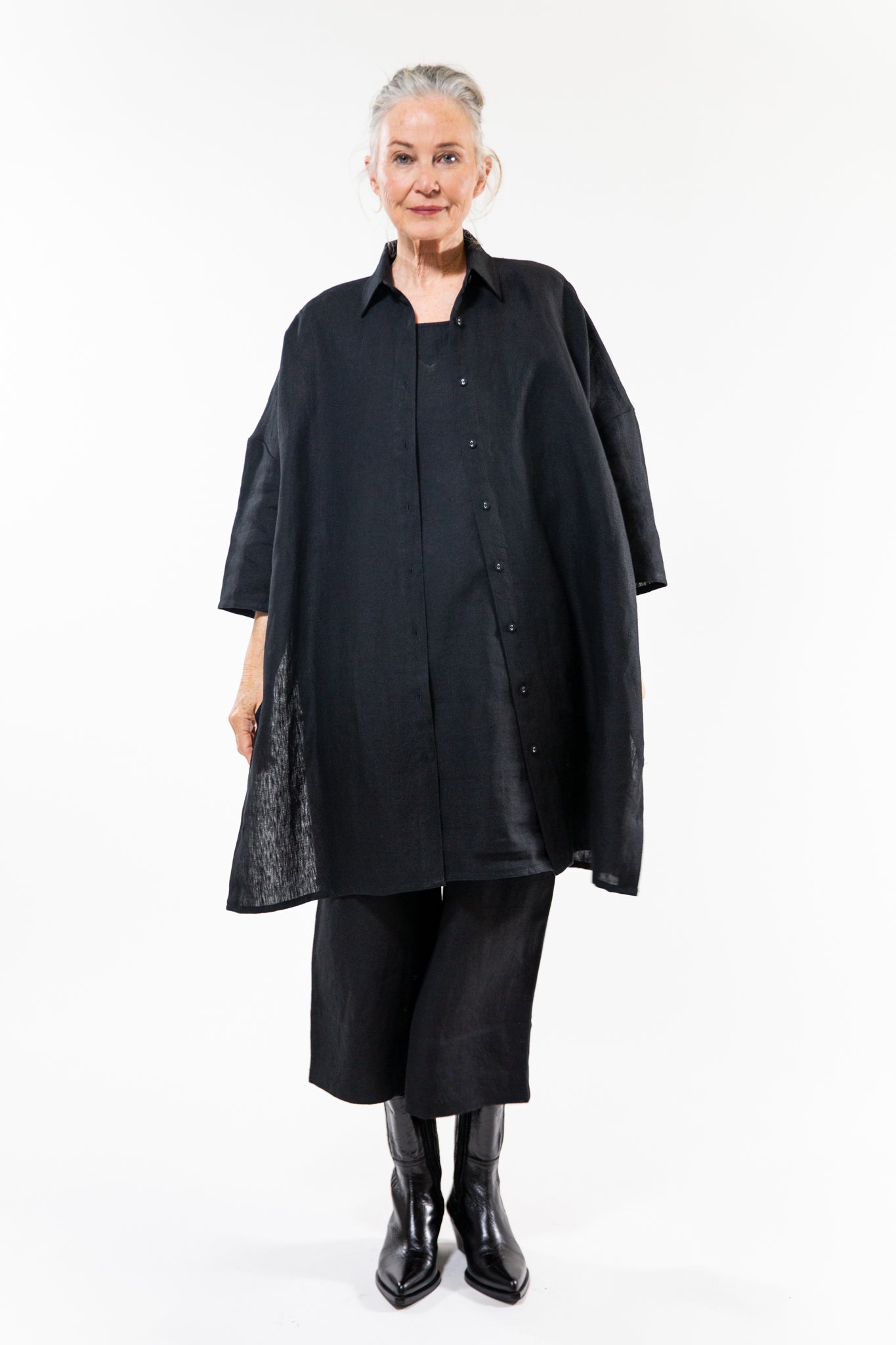 Pippi Shirt Dress | Black