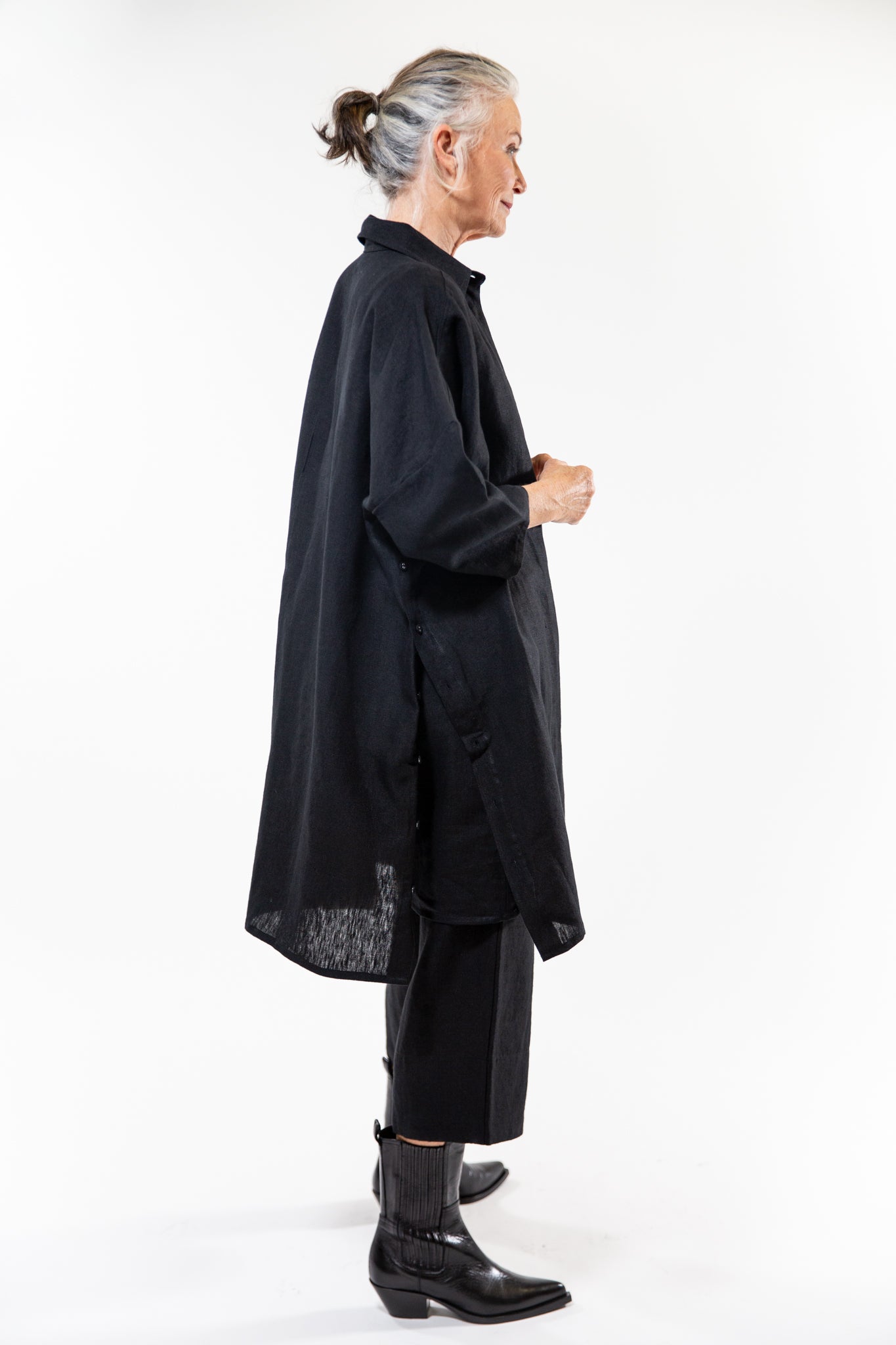 Pippi Shirt Dress | Black