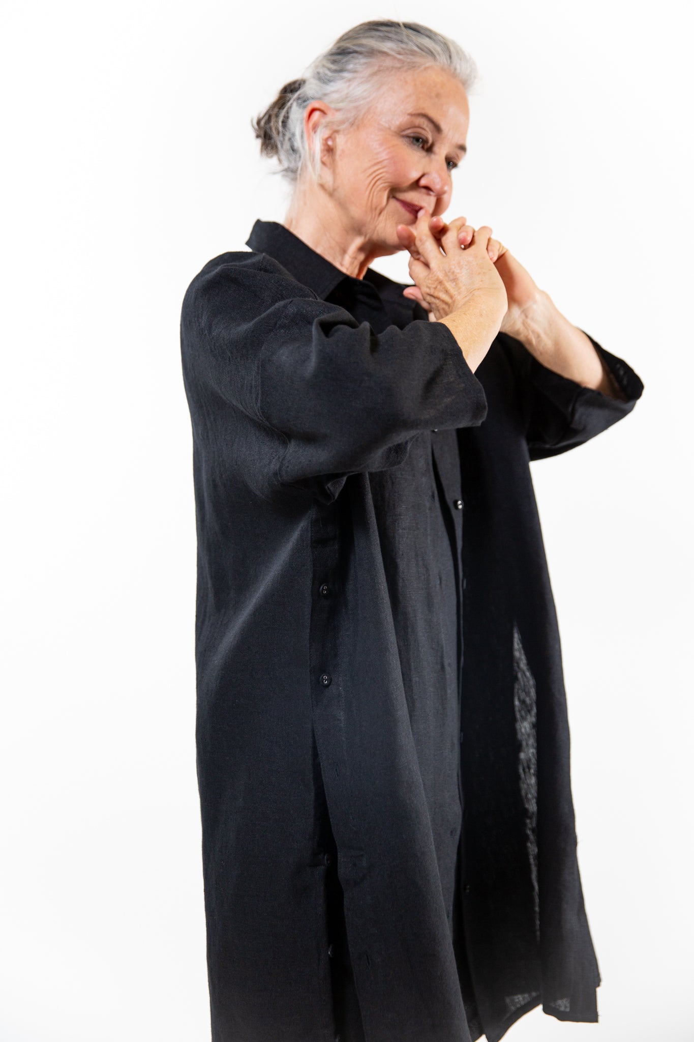 Pippi Shirt Dress | Black