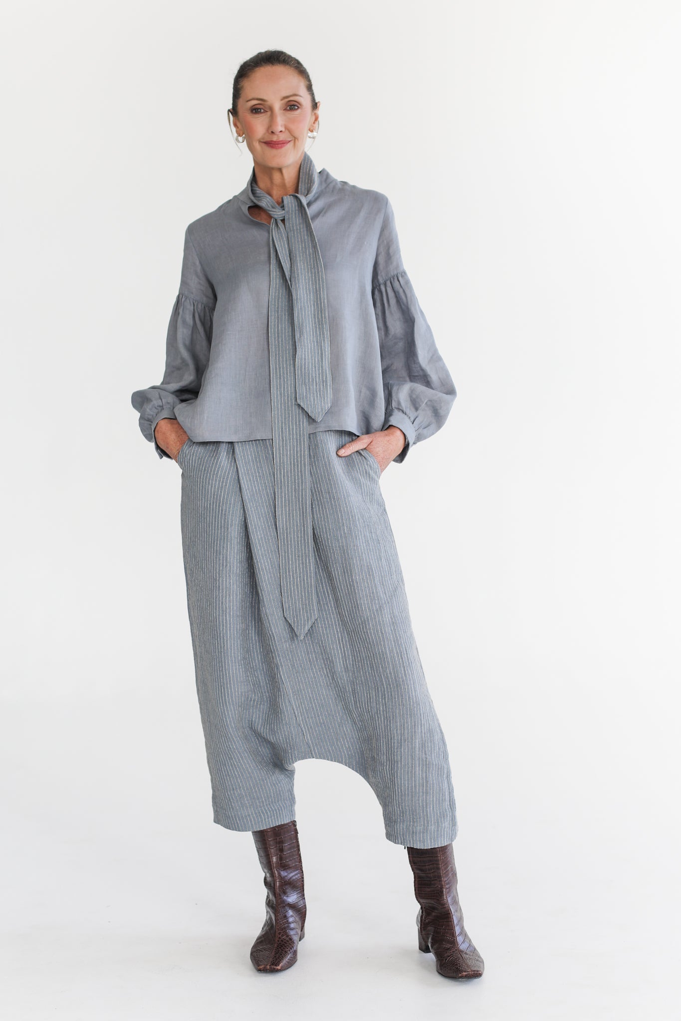 Pointed Tie | Dutch Blue Stripe