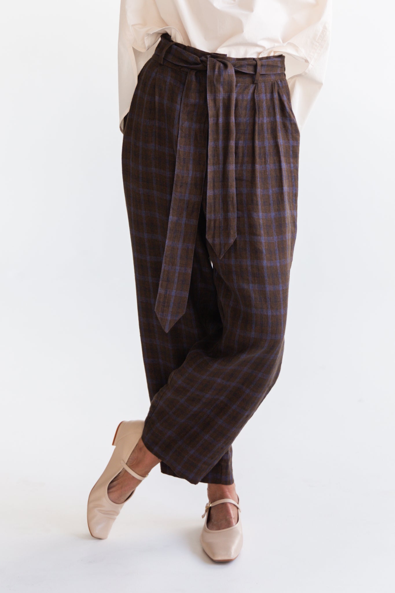 Pointed Tie | Cocoa Plaid