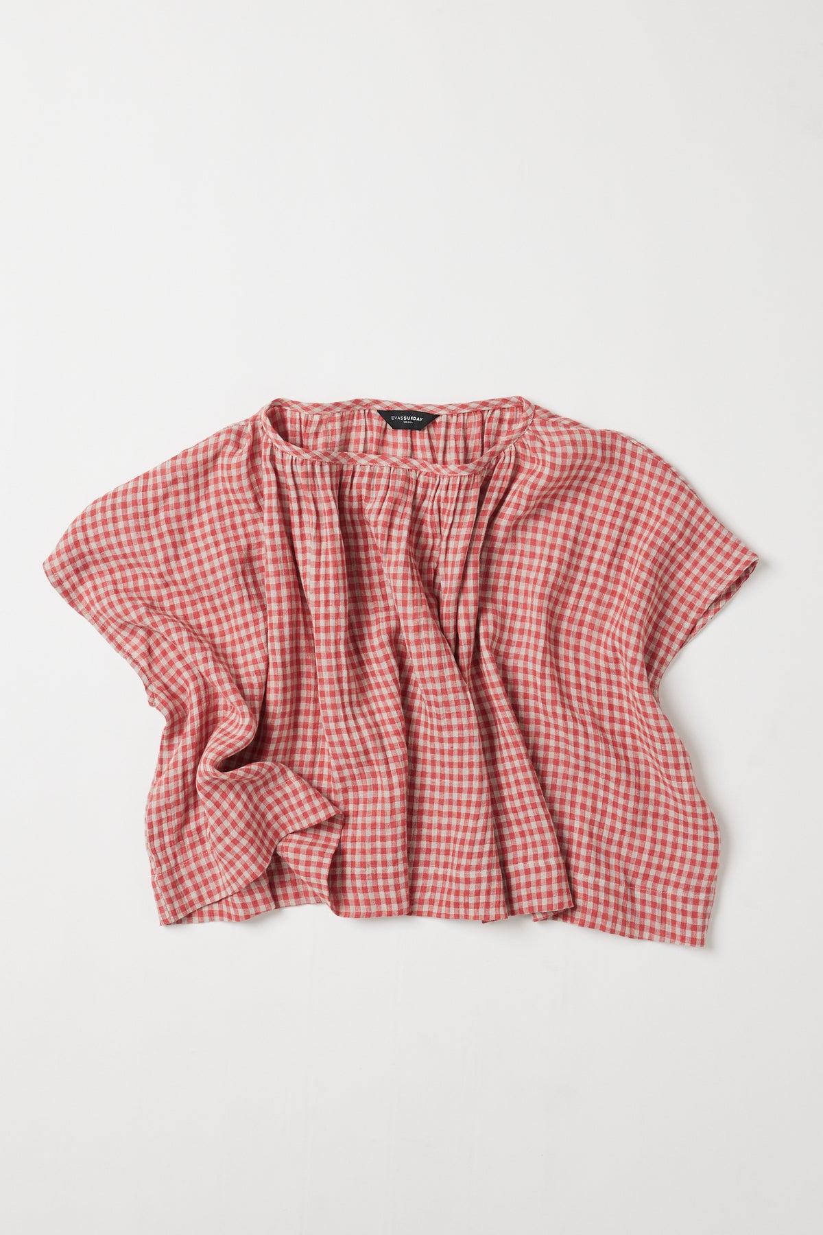 Poppy layering Top | Burnt Sienna Gingham