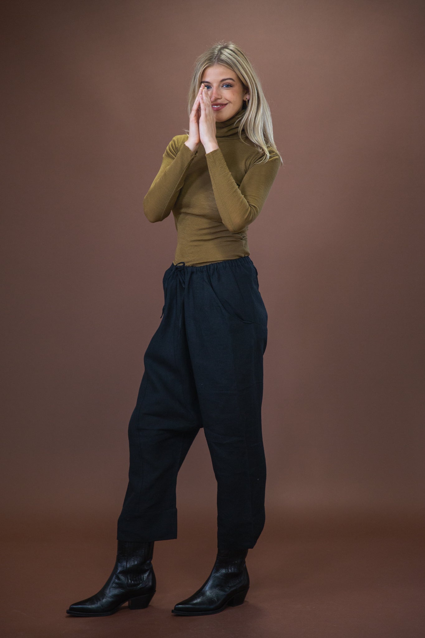 Merino Roll Neck | Bronze