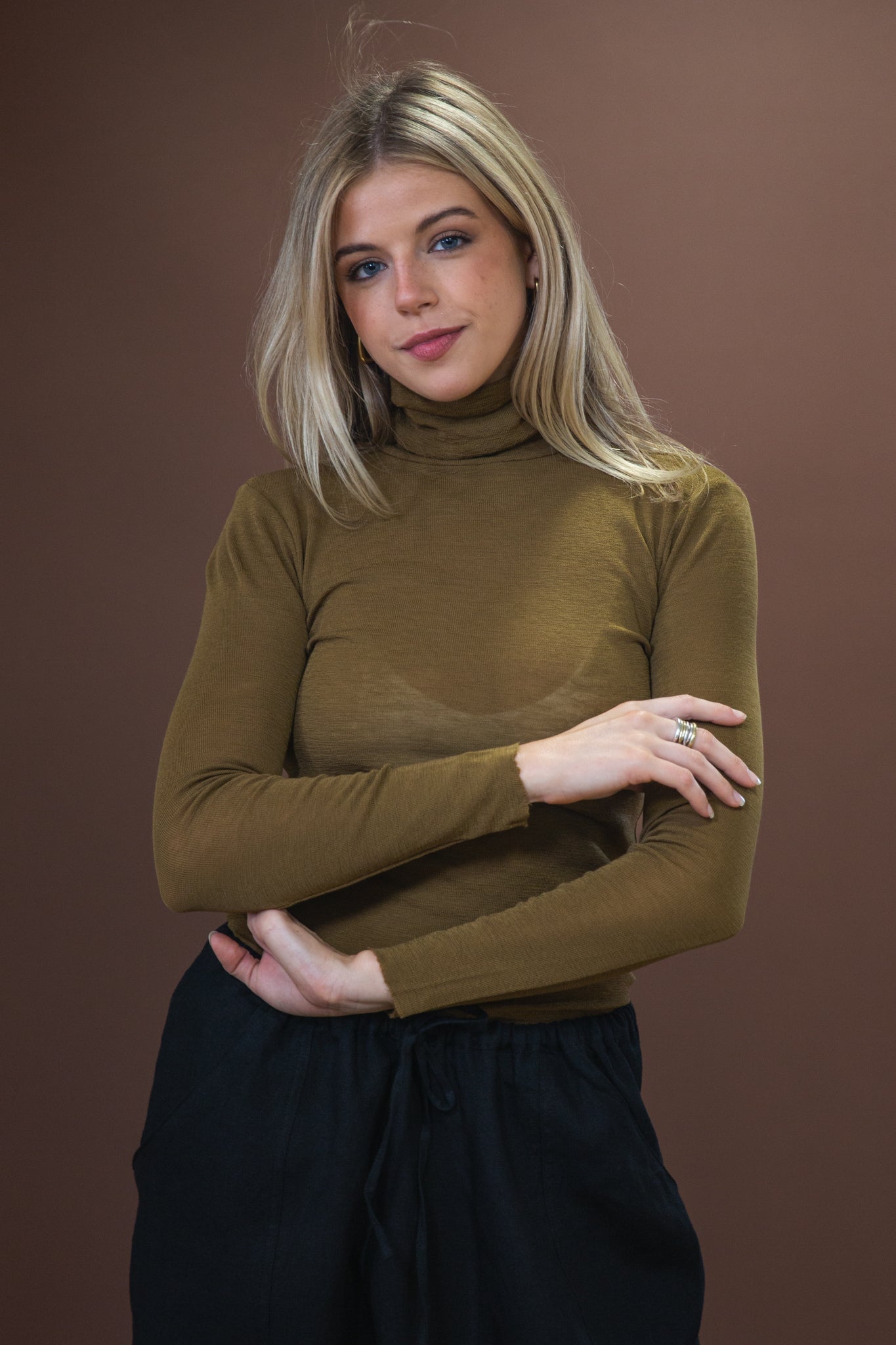 Merino Roll Neck | Bronze
