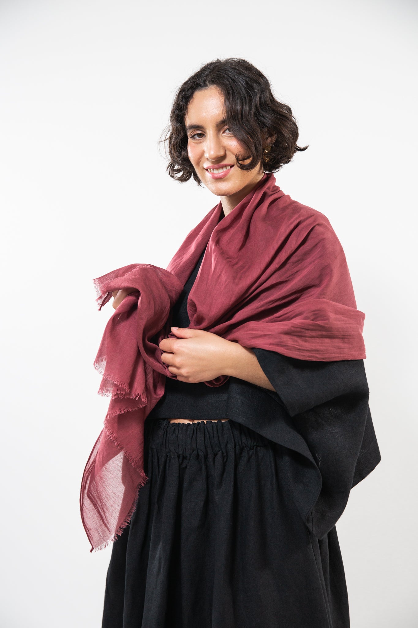 Cotton Scarf | Rosewood