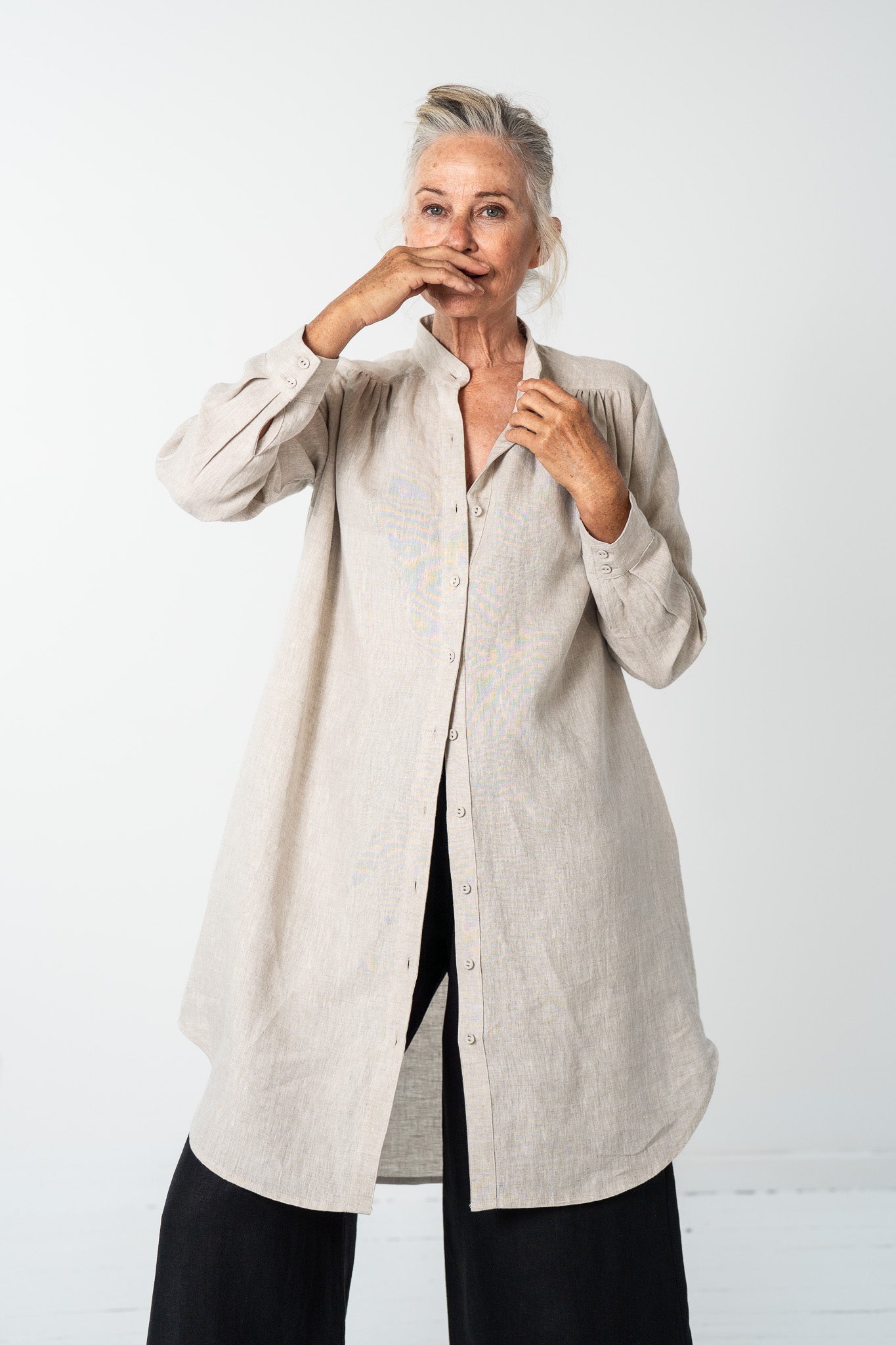 Ophelia Shirt Dress | Neutral