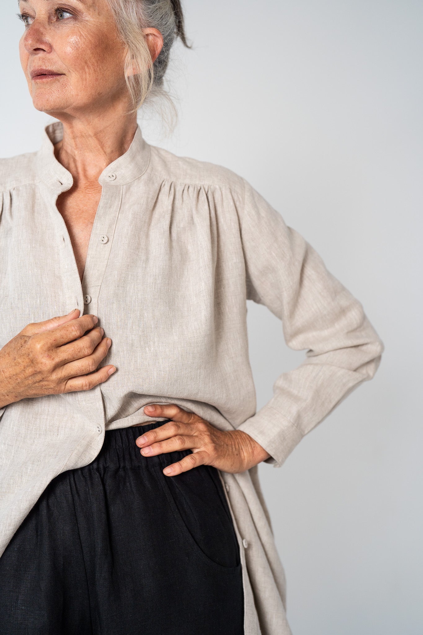 Ophelia Shirt Dress | Neutral