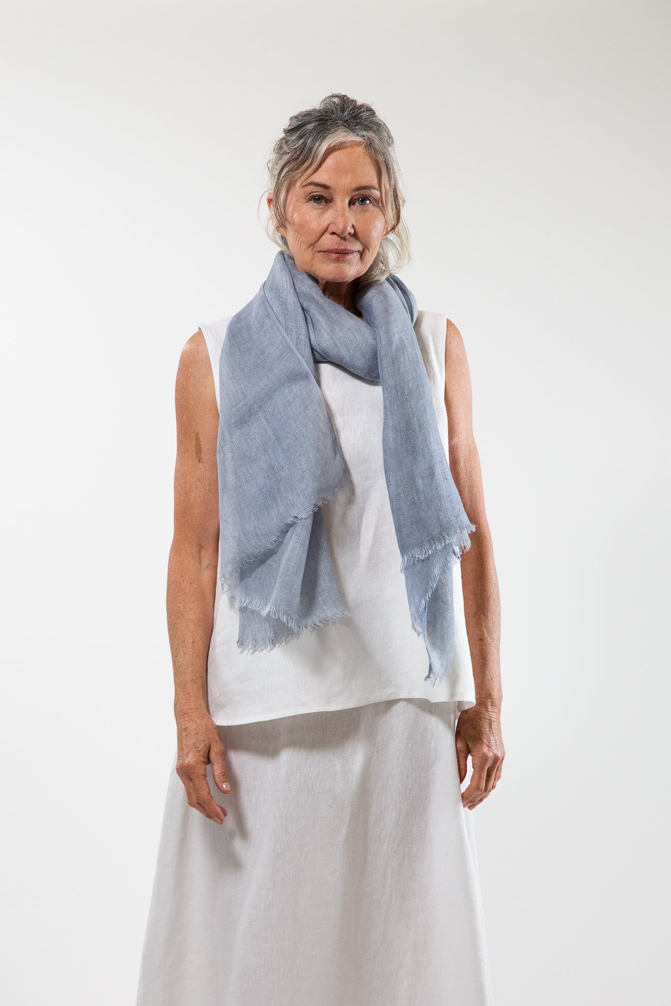 Linen Gauze Scarf | Heather