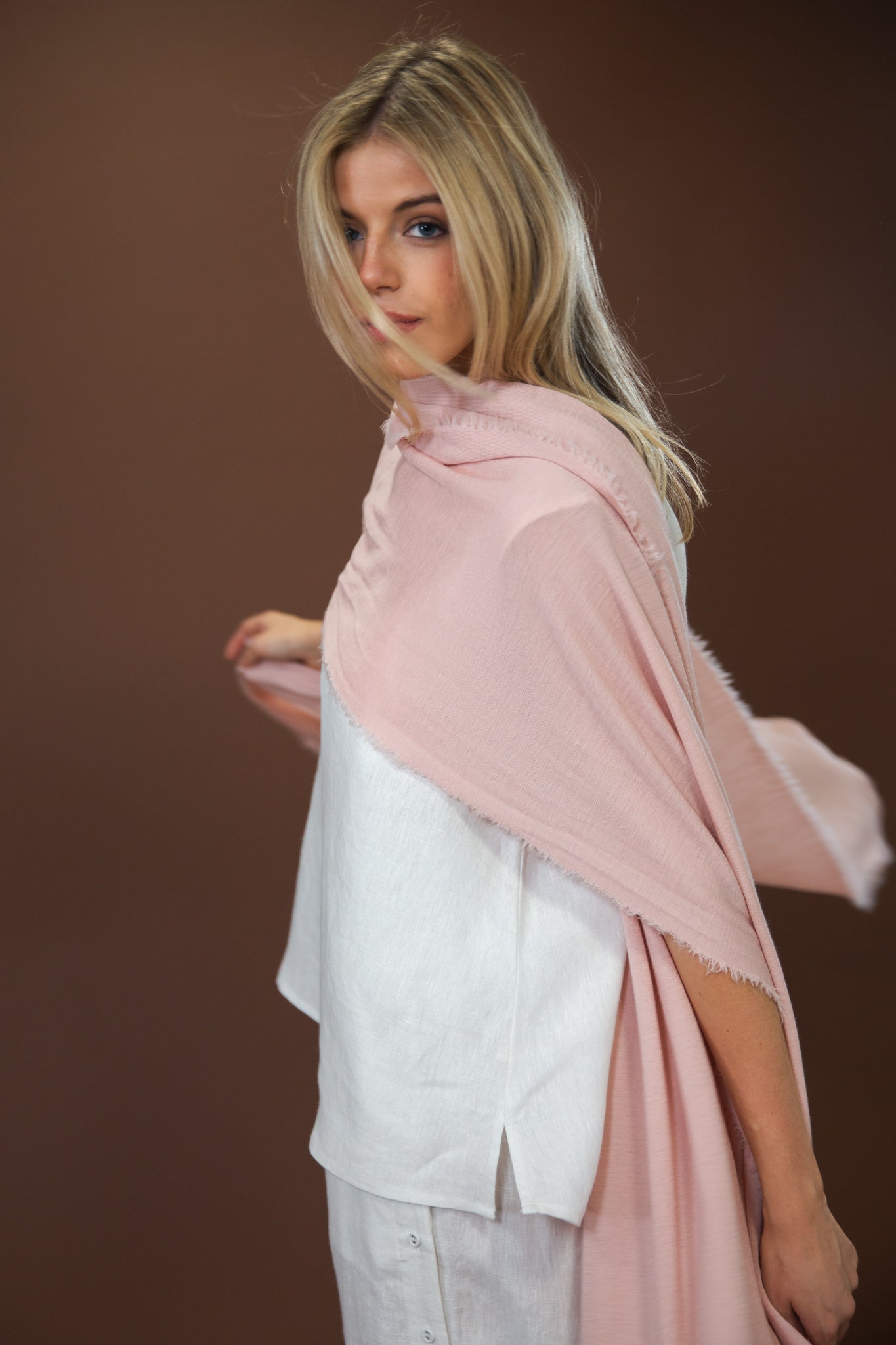 Merino Scarf | Rose