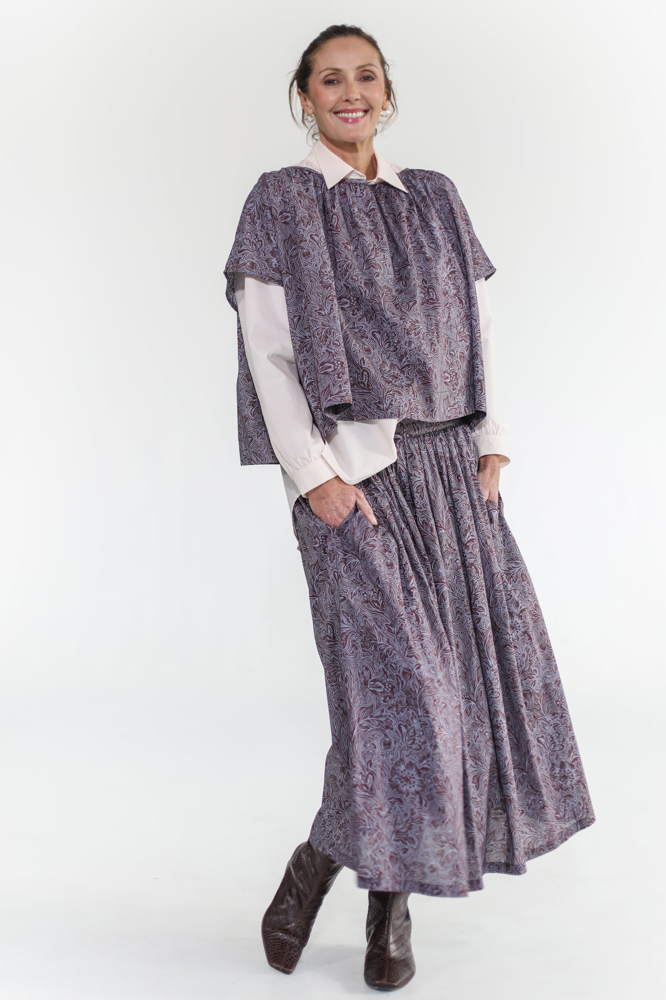 Stella Skirt | Dramatic Bloom