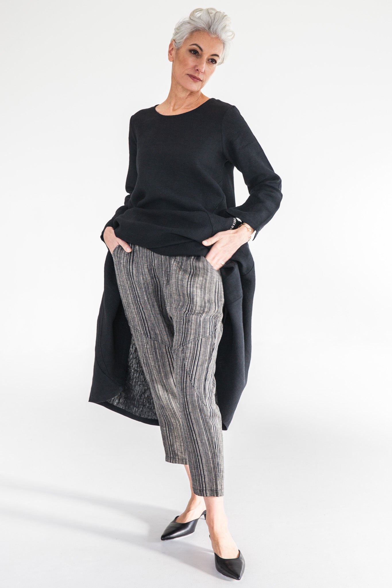 Clover Pant | Raven Stripe