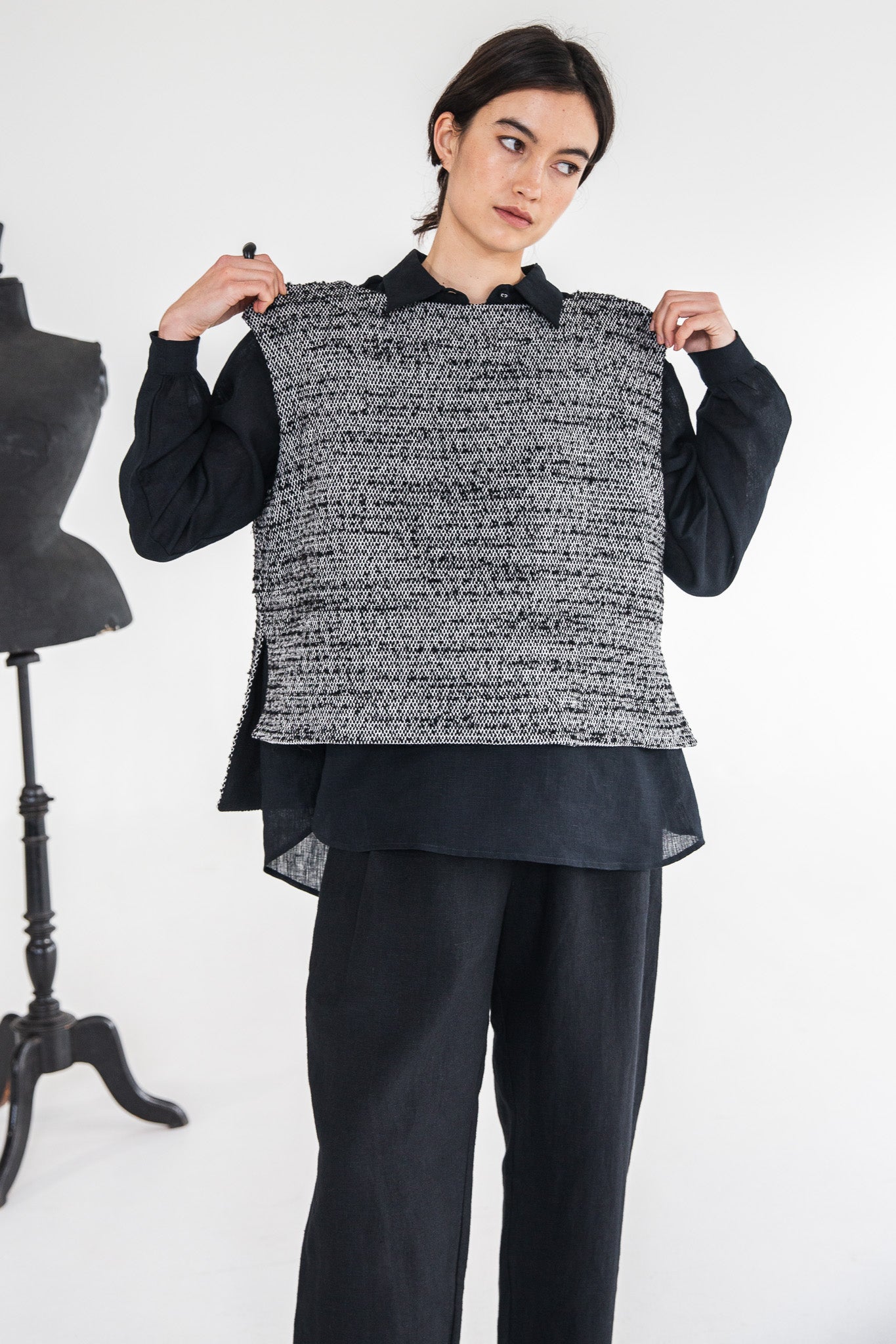 Mason Vest | Mottled Boucle