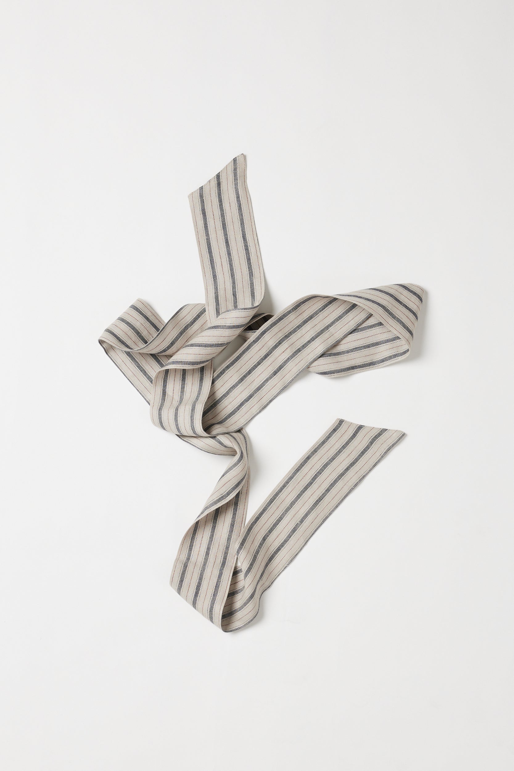 Tie Belt | Navy Stripe