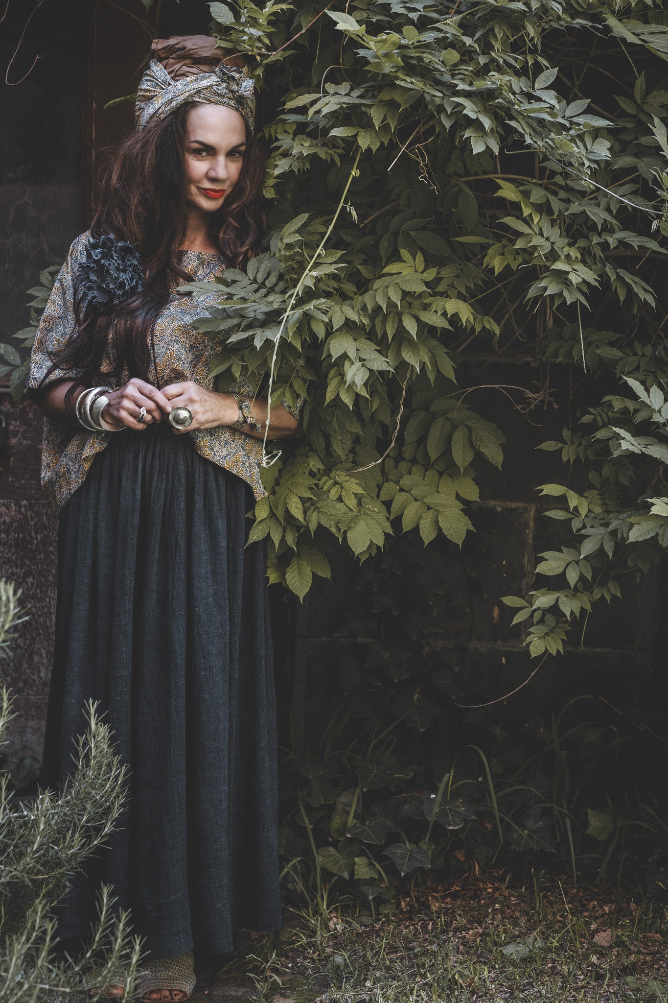 Leilani Skirt | Navy Gauze