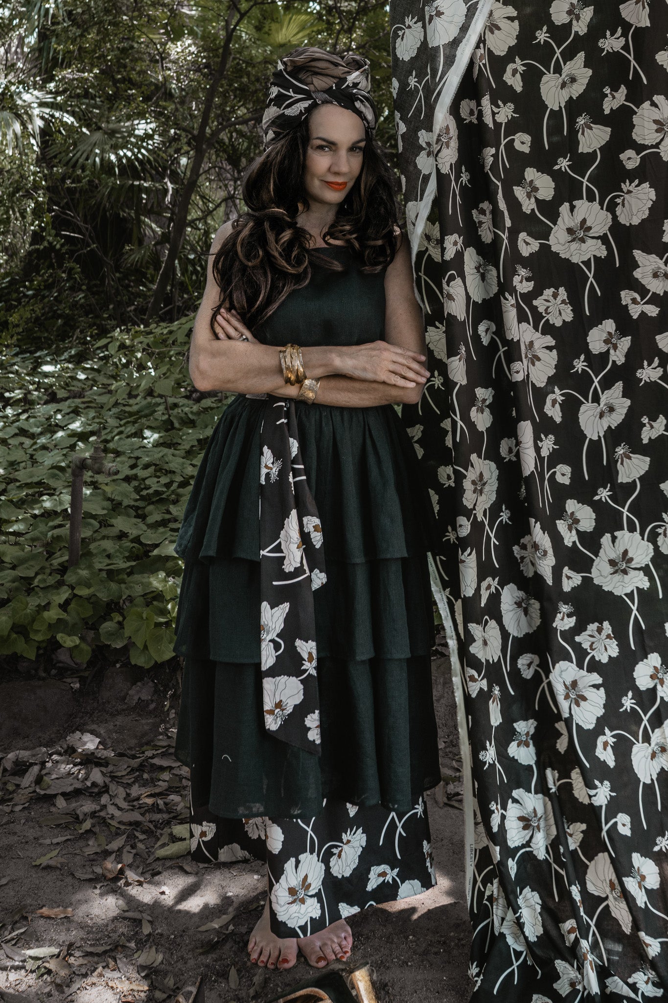 Madeline Ruffle Dress | Black