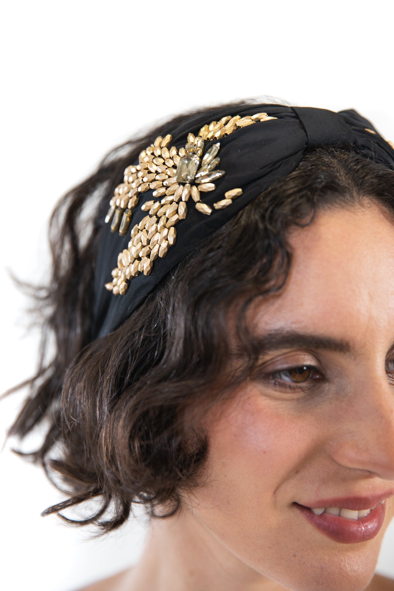 Hard Embroidered Headband | Vera