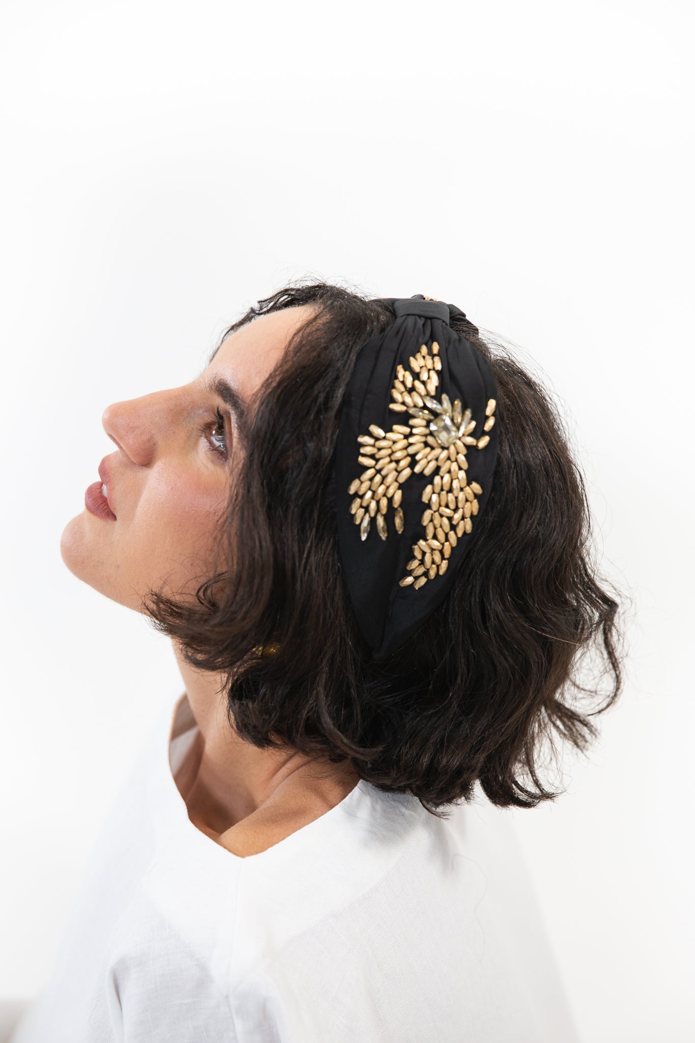 Hard Embroidered Headband | Vera