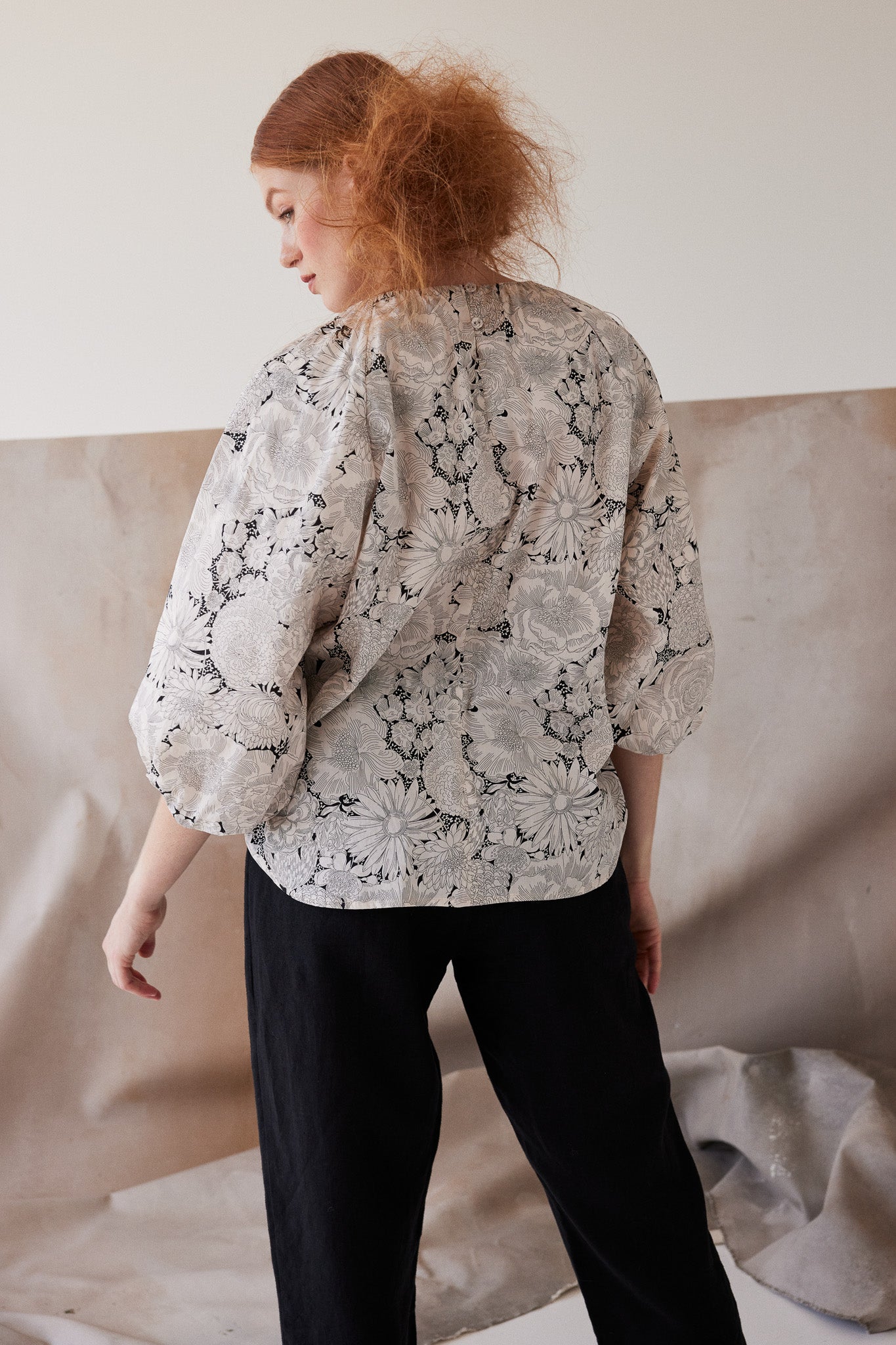 Antonette Puff Sleeve Top | English Bloom Liberty