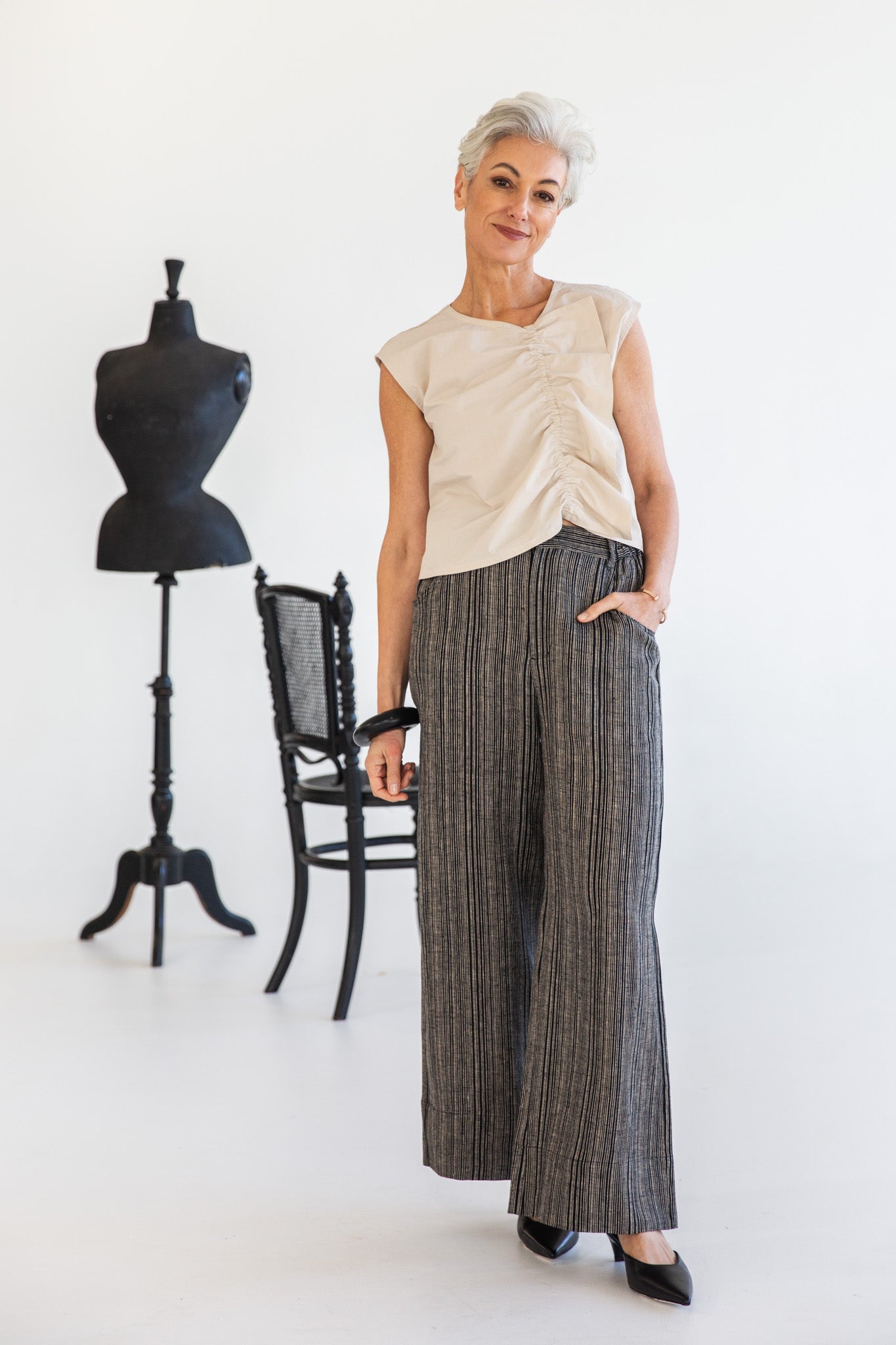 Bowie Pant | Raven Stripe