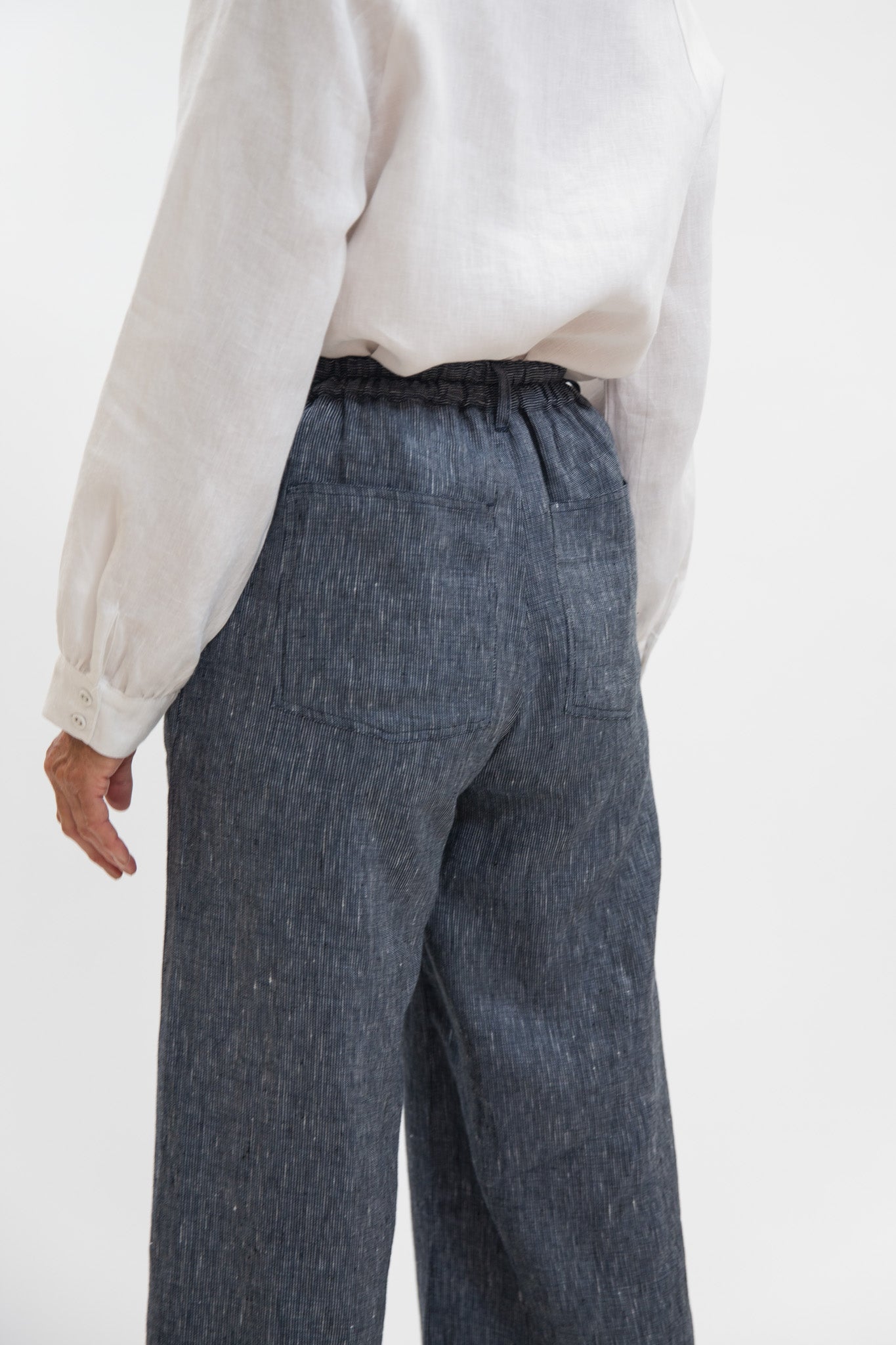 Bowie Pant | Navy Pinstripe