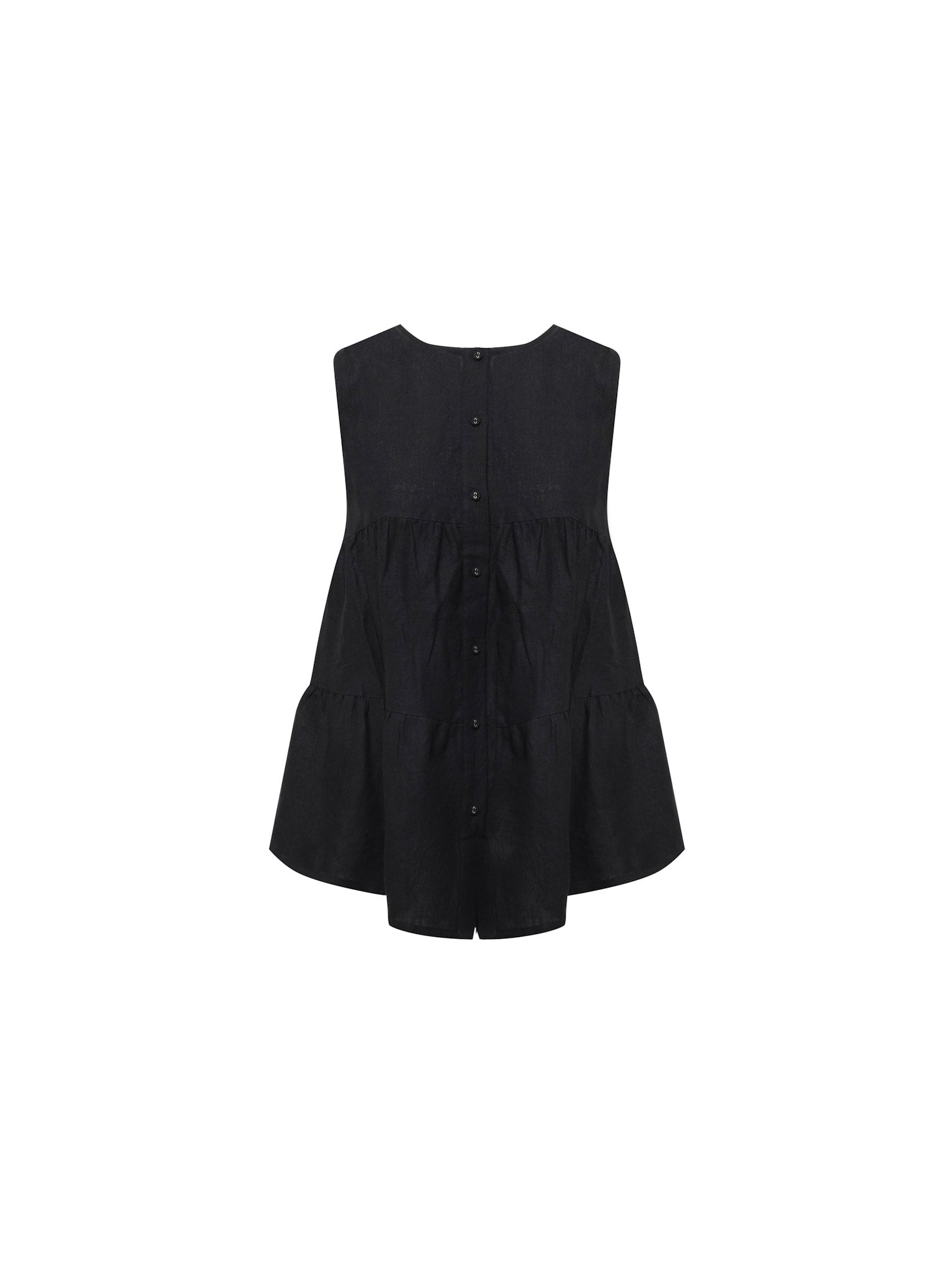 Mao Trapeze Top | Black