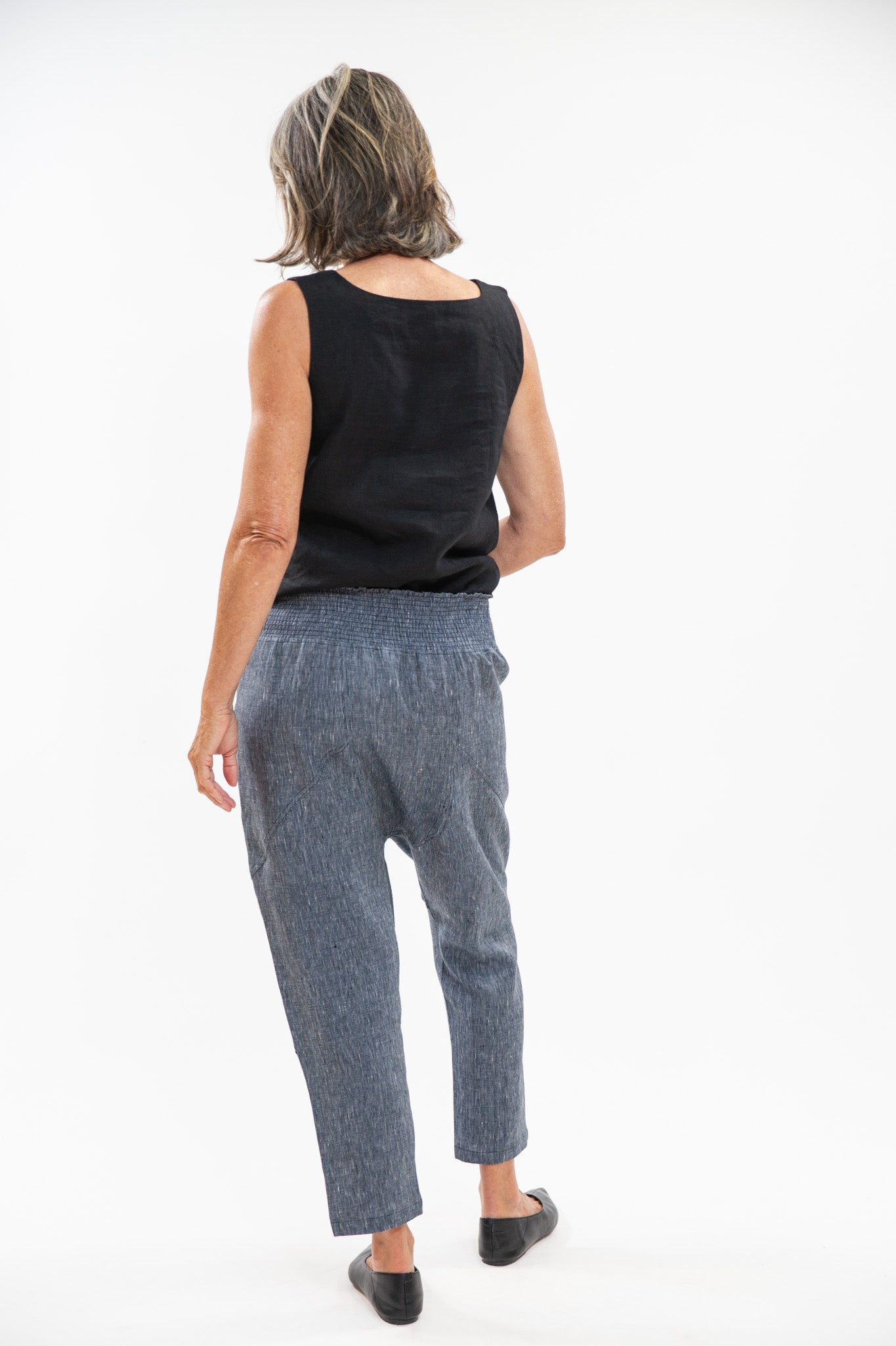 Clover Pant | Navy Pinstripe